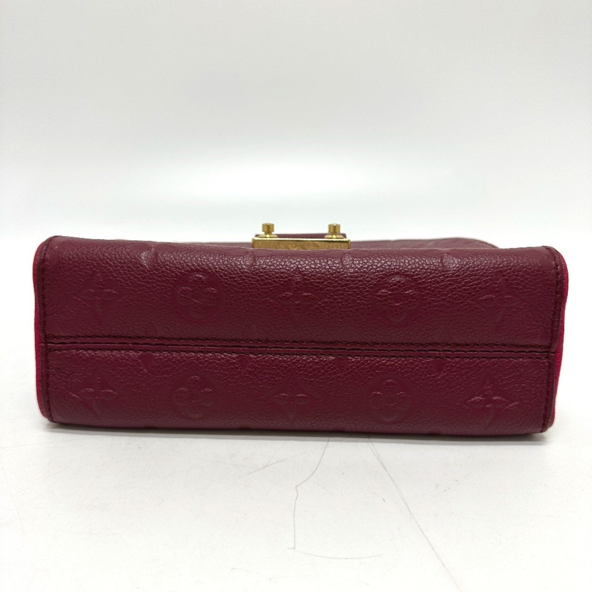 Louis Vuitton Red Color Monogram Empreinte Pochette Shoulder Bag