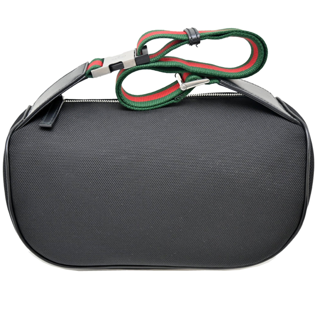 Gucci Black Green Red Color Canvas Fanny Pack (Pre-Owned)