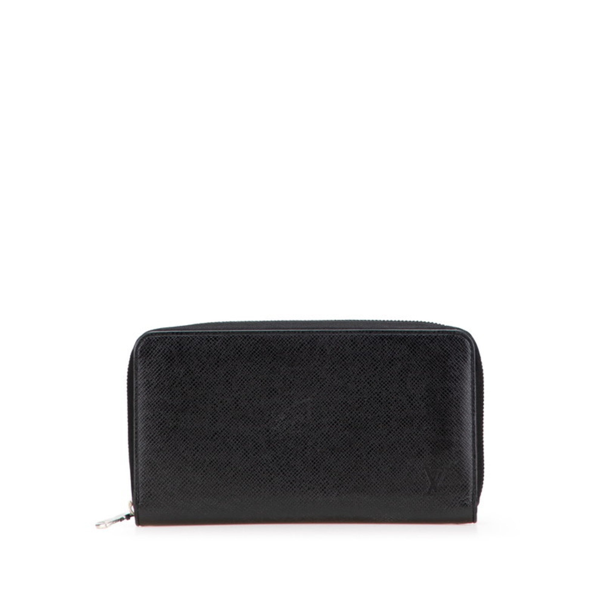 Louis Vuitton Taiga Black Noir Leather Coin Purse/Coin Case
