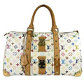 Louis Vuitton Blanc Monogram Multi-Color White Monogram Multicolore Boston Bag Handbag