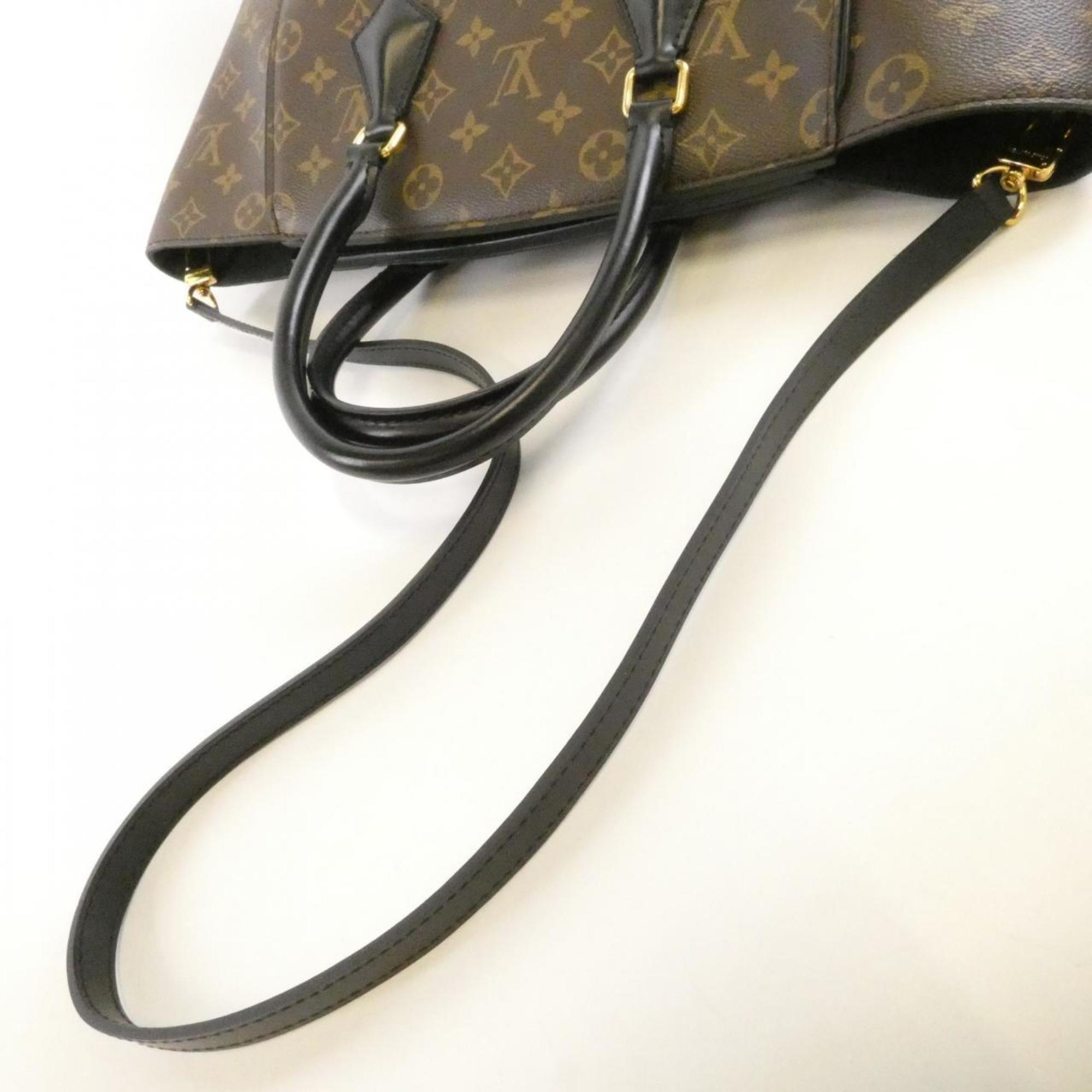 Louis Vuitton Black Coated Canvas Handbag