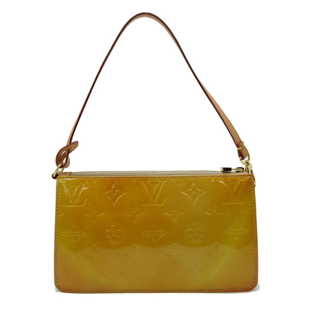 Louis Vuitton Yellow Monogram Vernis Pouch