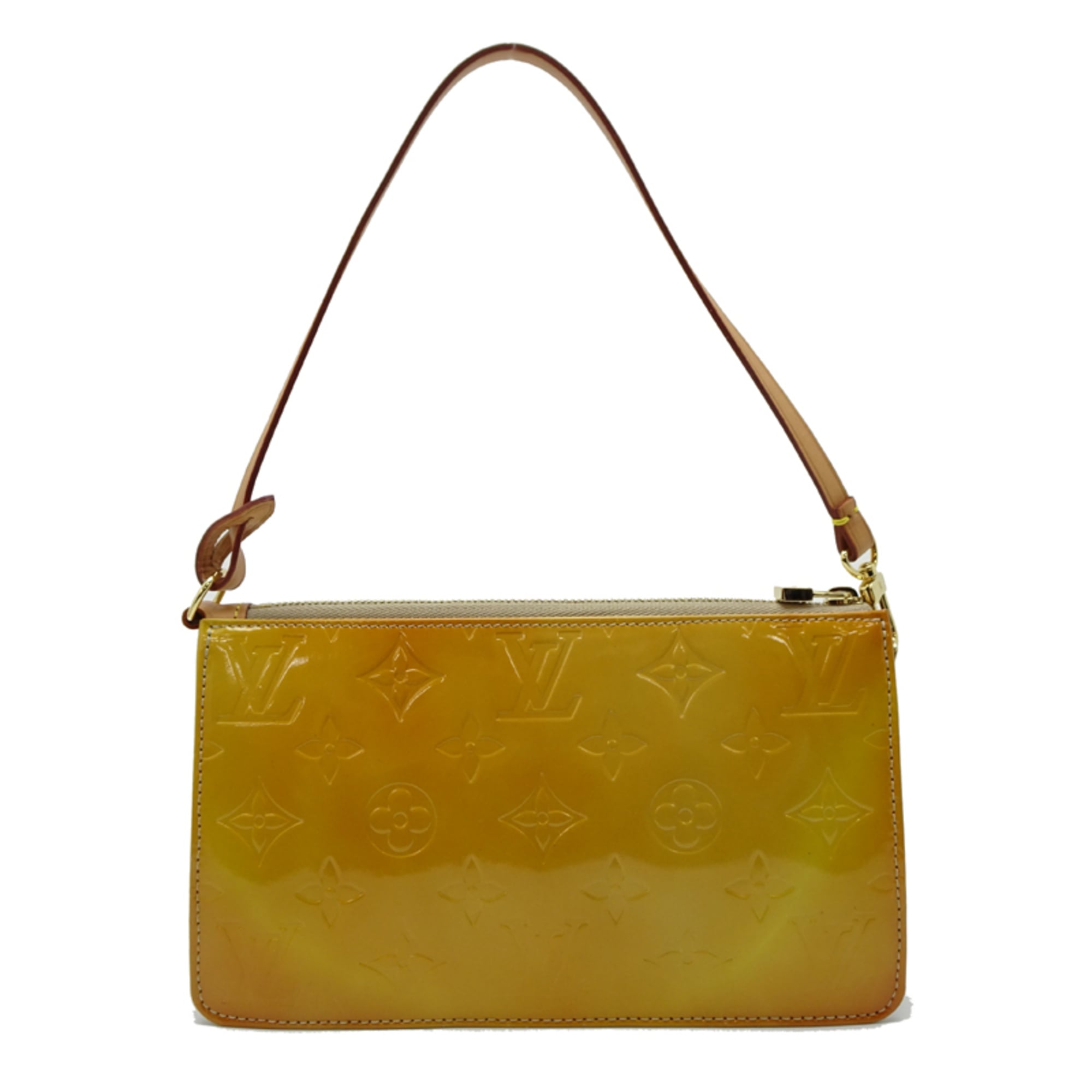 Louis Vuitton Yellow Monogram Vernis Pouch