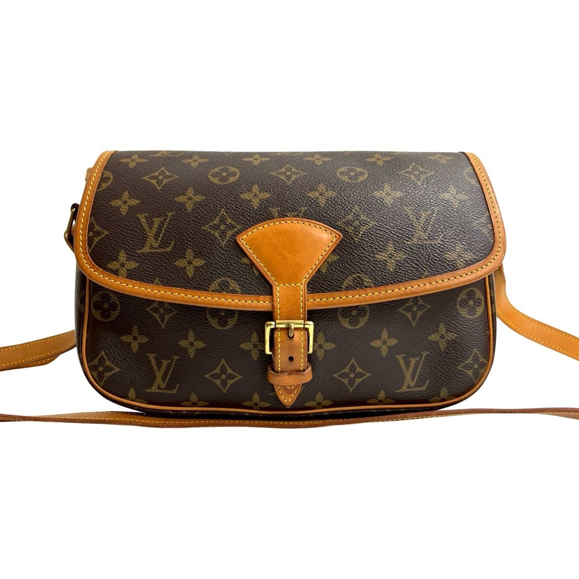 Louis Vuitton Brown Leather Pvc Pochette Shoulder Bag