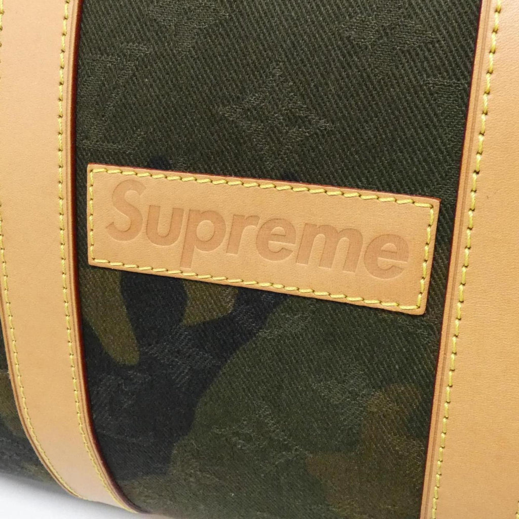 Louis Vuitton Camouflage Green Canvas Boston Bag