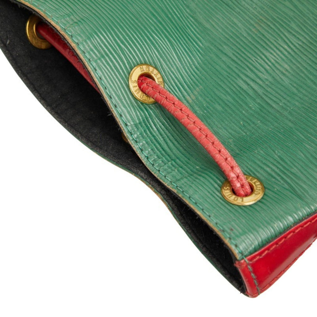 Louis Vuitton Green Red Color Leather Shoulder Bag