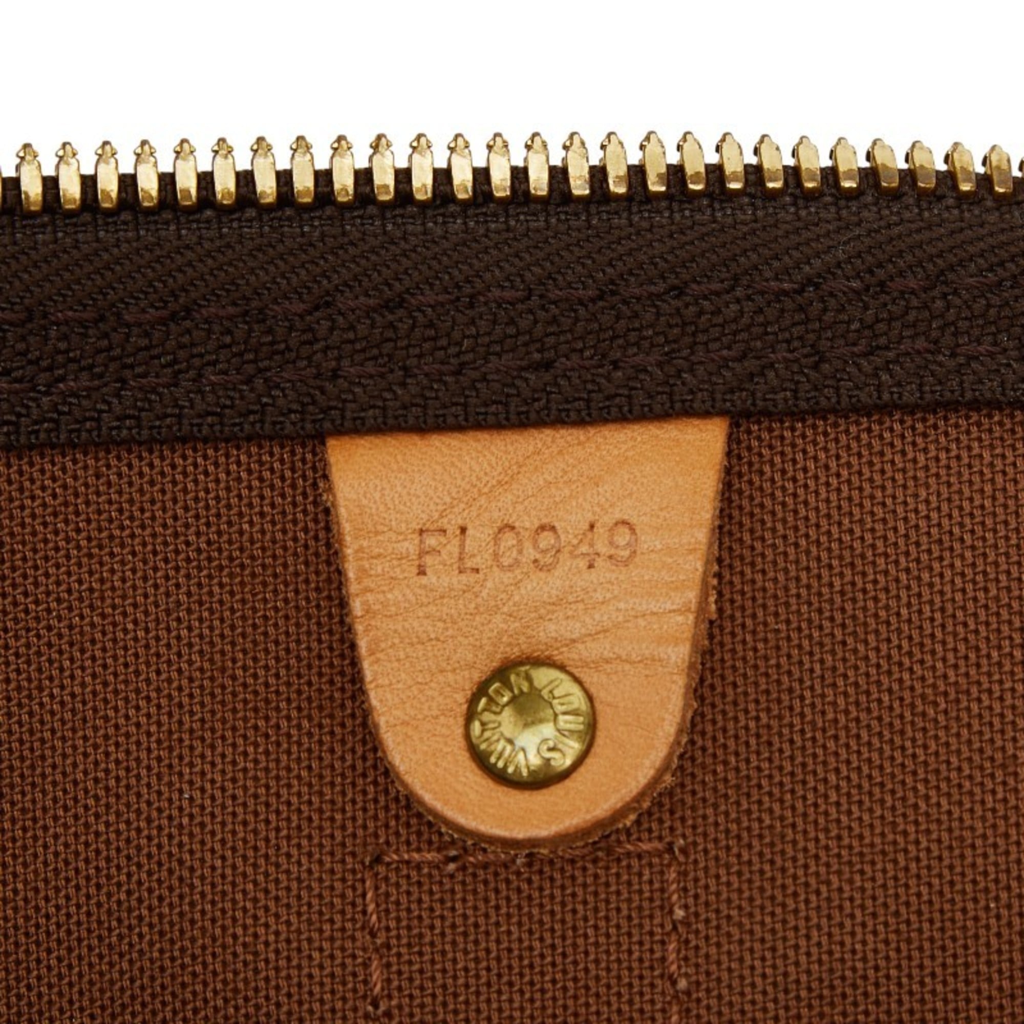 Louis Vuitton Brown Pvc Leather Boston Bag