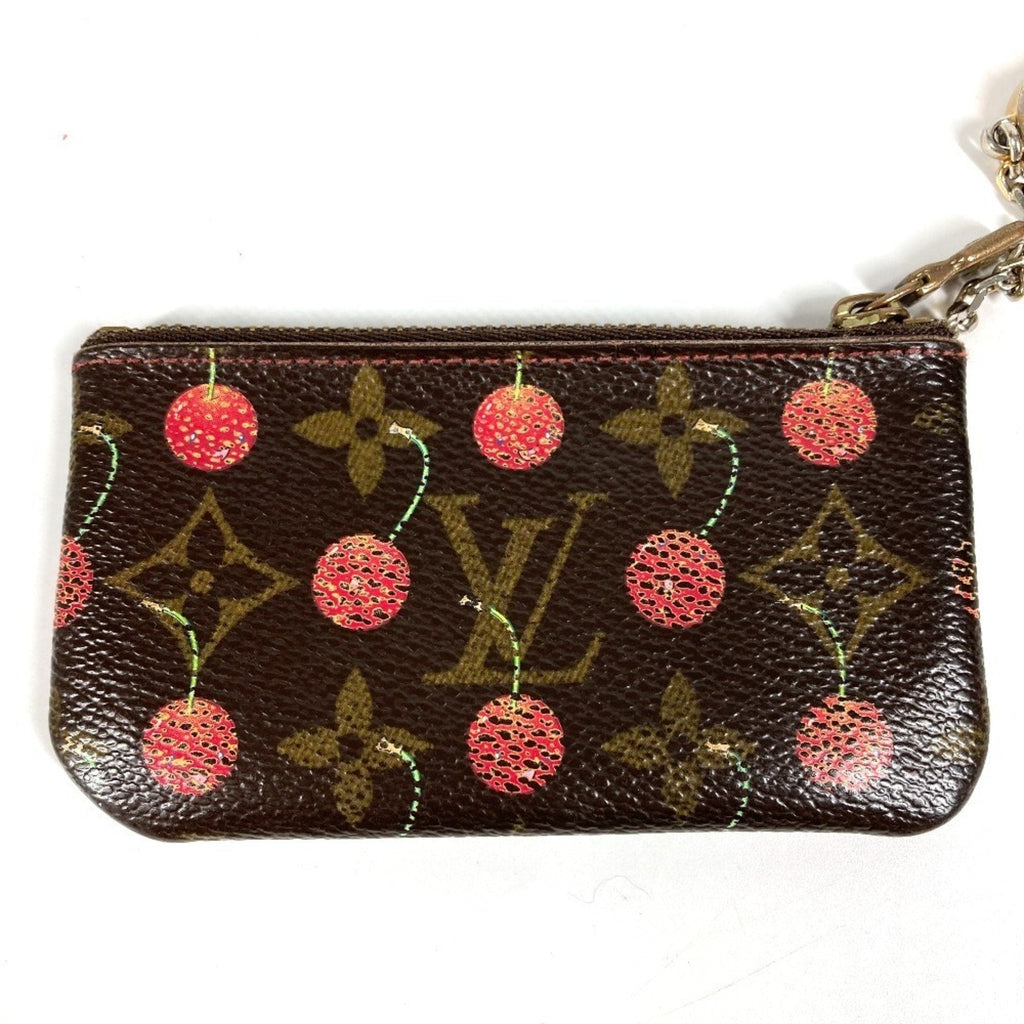 Louis Vuitton Brown Monogram Cherry Red Color Monogram Coin Purse/Coin Case