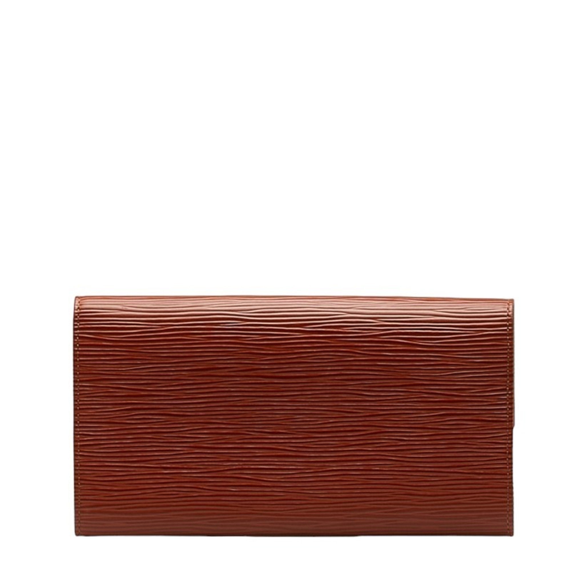 Louis Vuitton Epi Kenyan Brown Epi Leather Long Wallet