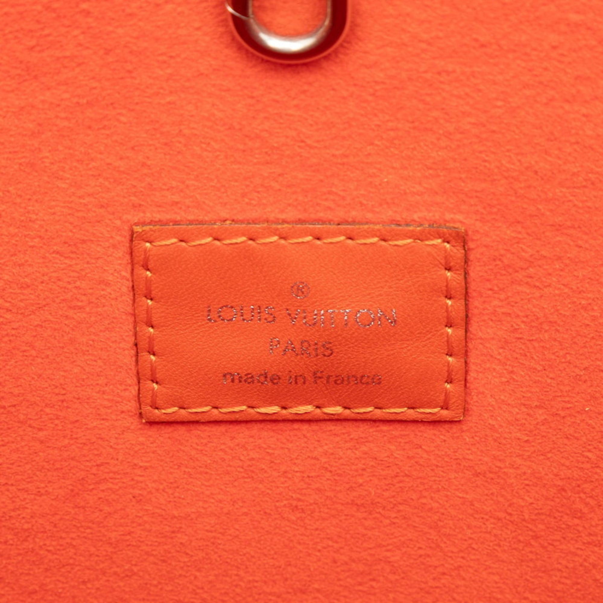 Louis Vuitton Epi Orange Pimont Leather Tote Bag