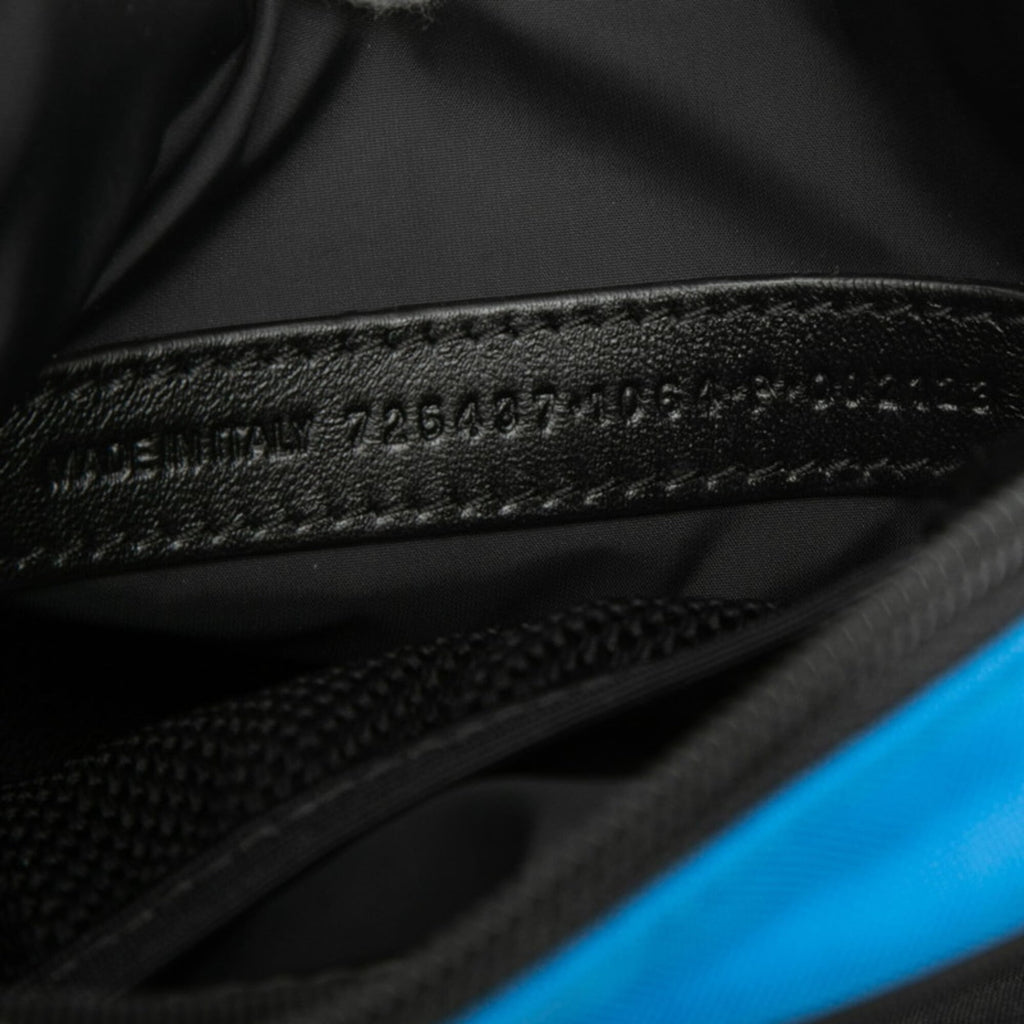 Balenciaga Black Blue Nylon Shoulder