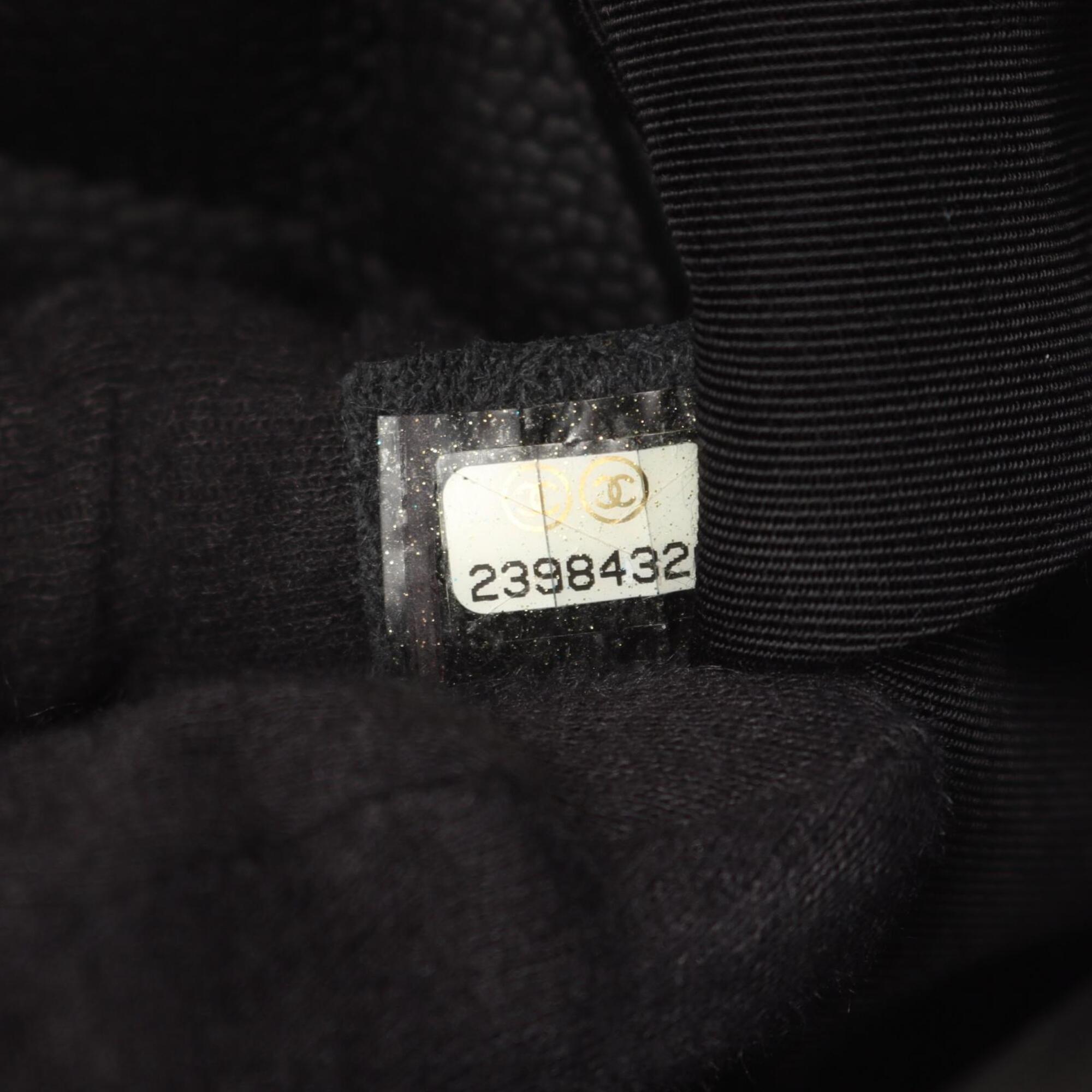 Chanel Black Leather Handbag Shoulder Bag