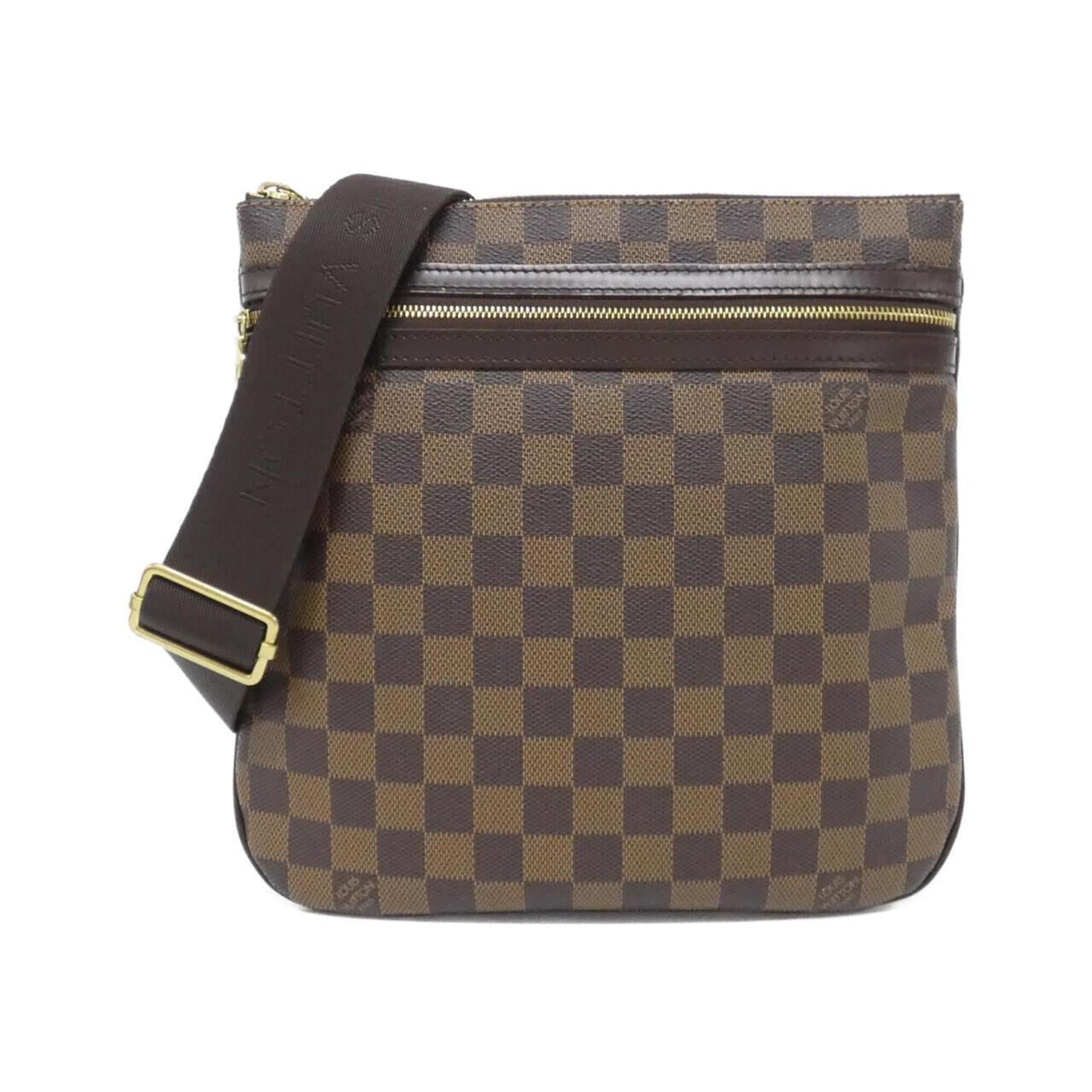 Louis Vuitton Ebene Coated Canvas Pochette Shoulder Bag