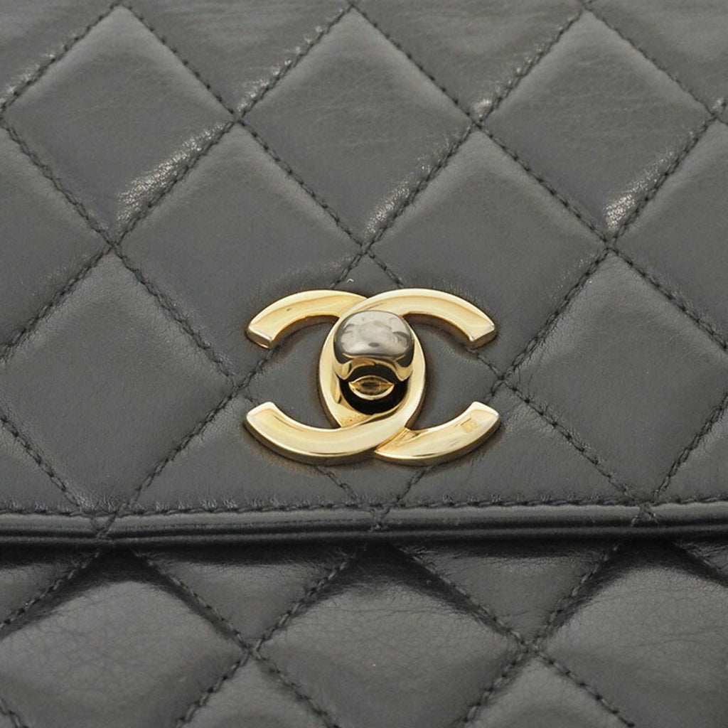 Chanel Black Leather Fanny Pack