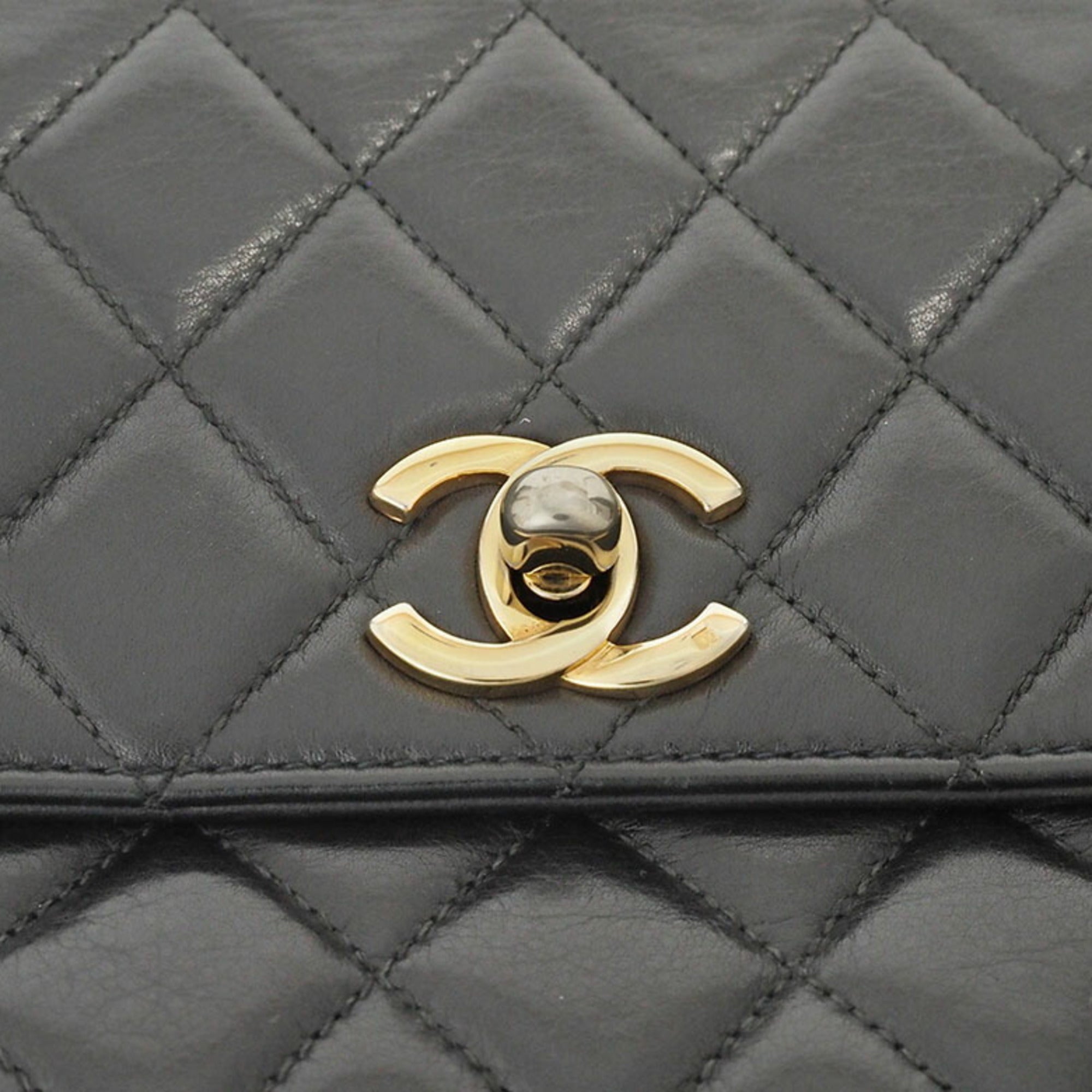 Chanel Black Leather Fanny Pack