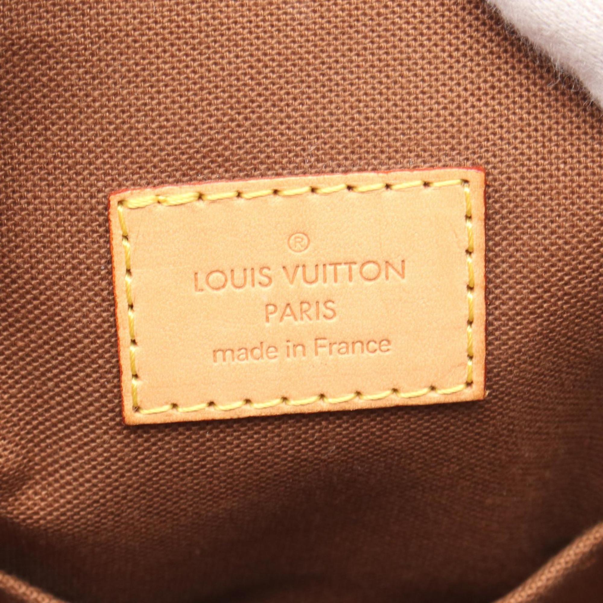 Louis Vuitton Brown Monogram Pvc Coated Canvas Leather Handbag