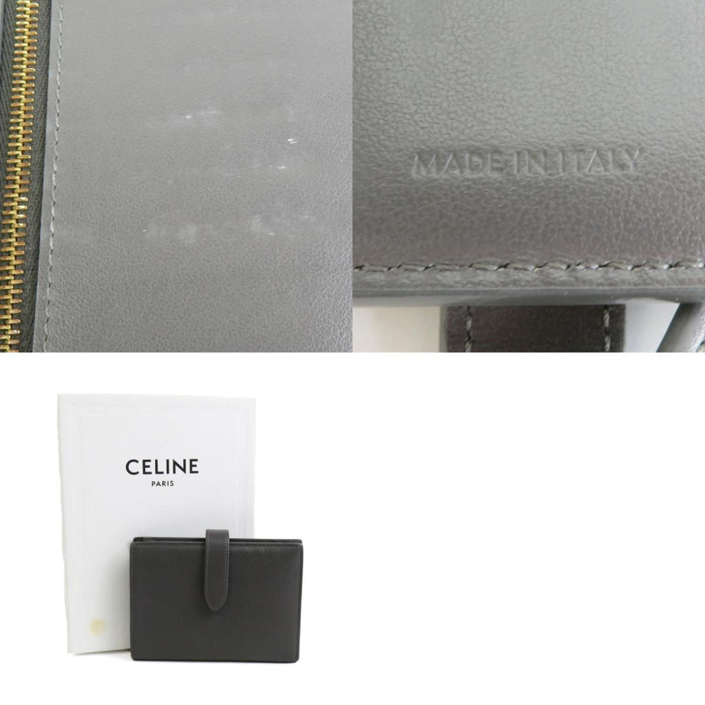 Celine Gray Leather Wallet (Bi-Fold)