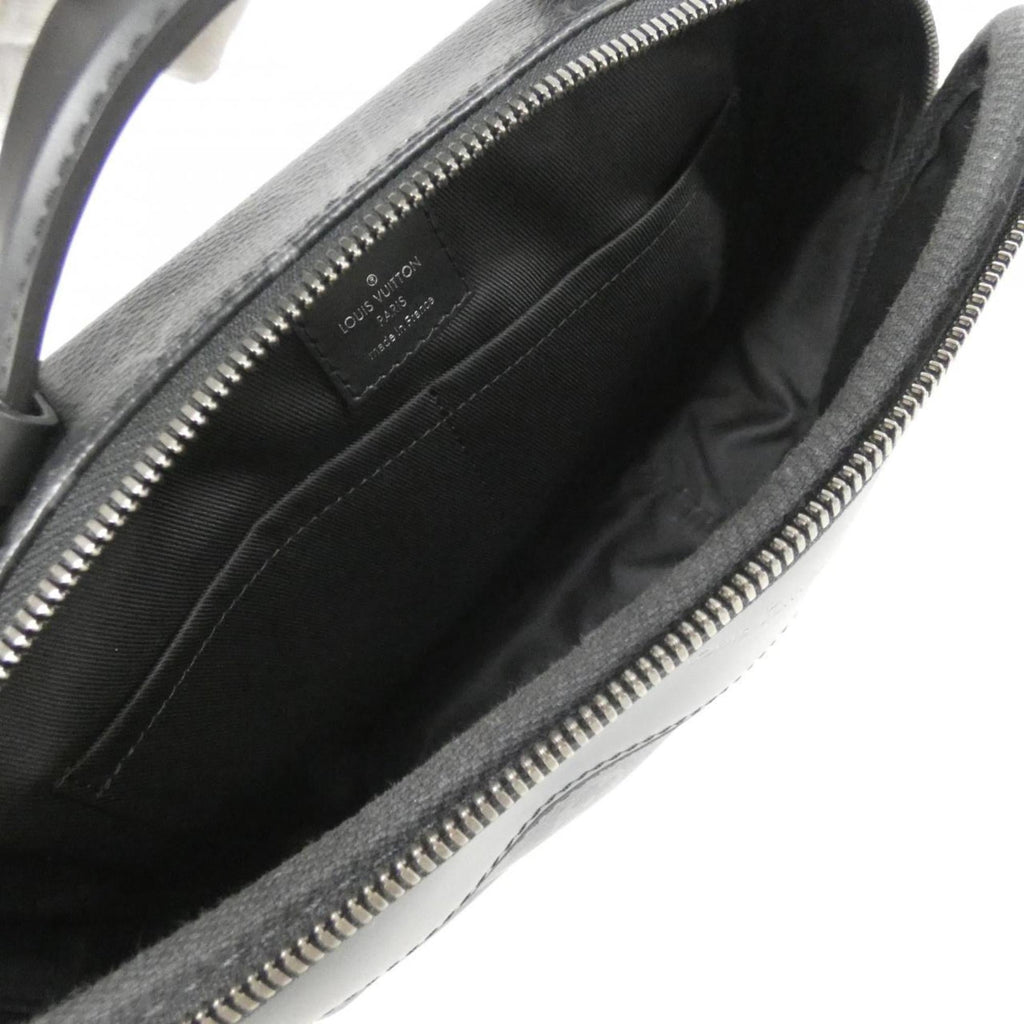Louis Vuitton Black Coated Canvas Shoulder Bag
