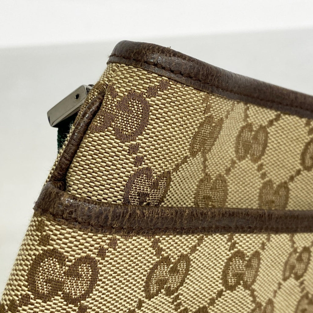 Gucci Brown Canvas Shoulder Bag (Pre-Owned)