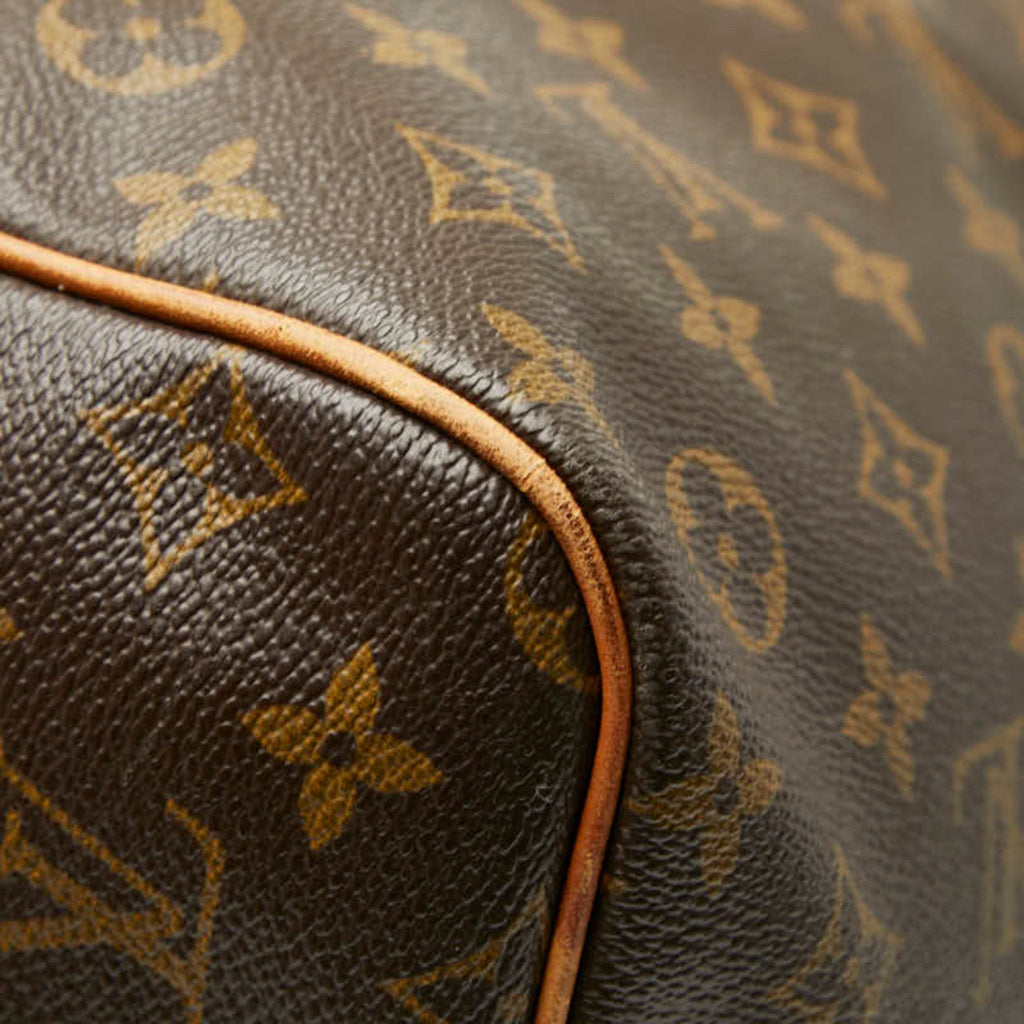 Louis Vuitton Brown Pvc Leather Boston Bag