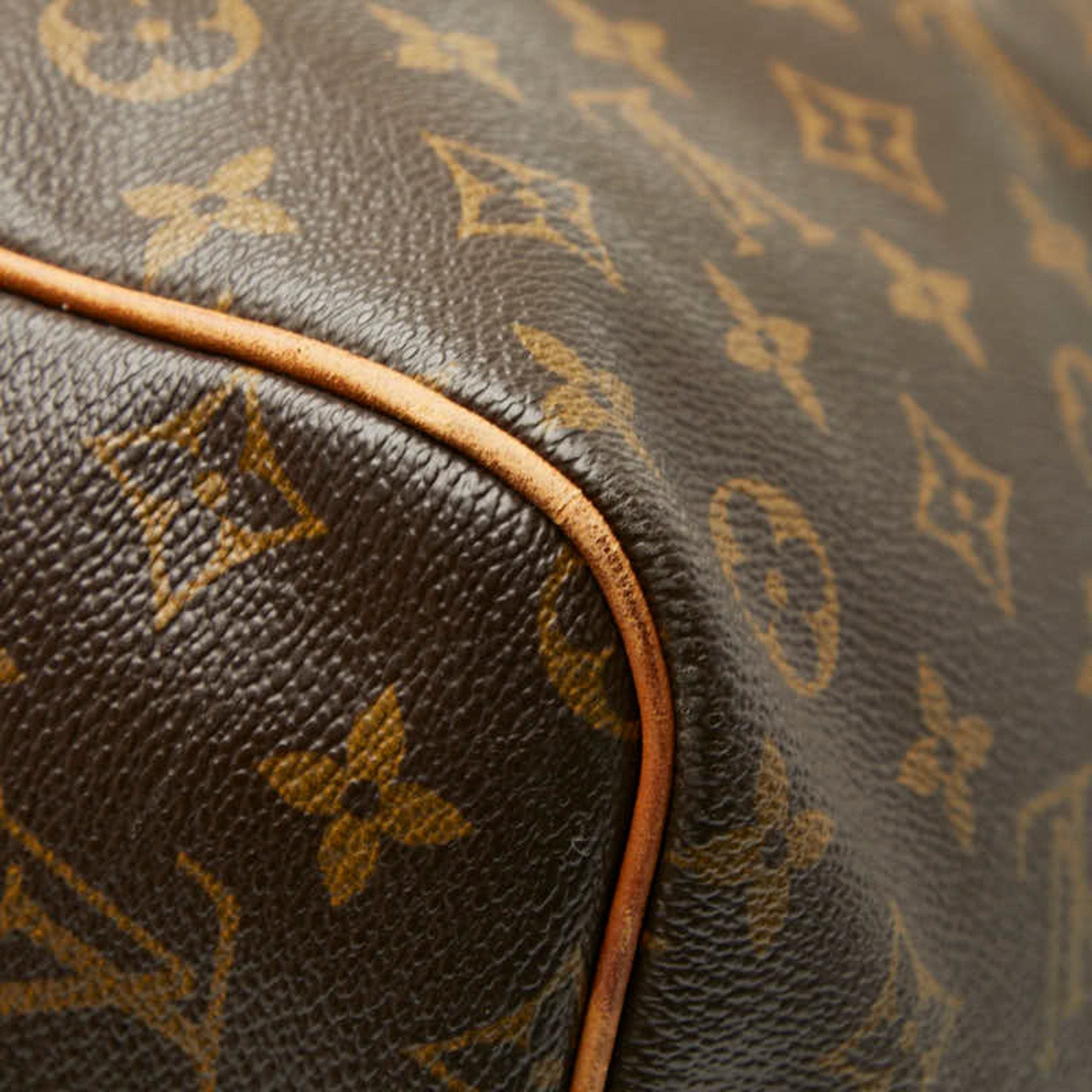 Louis Vuitton Brown Pvc Leather Boston Bag