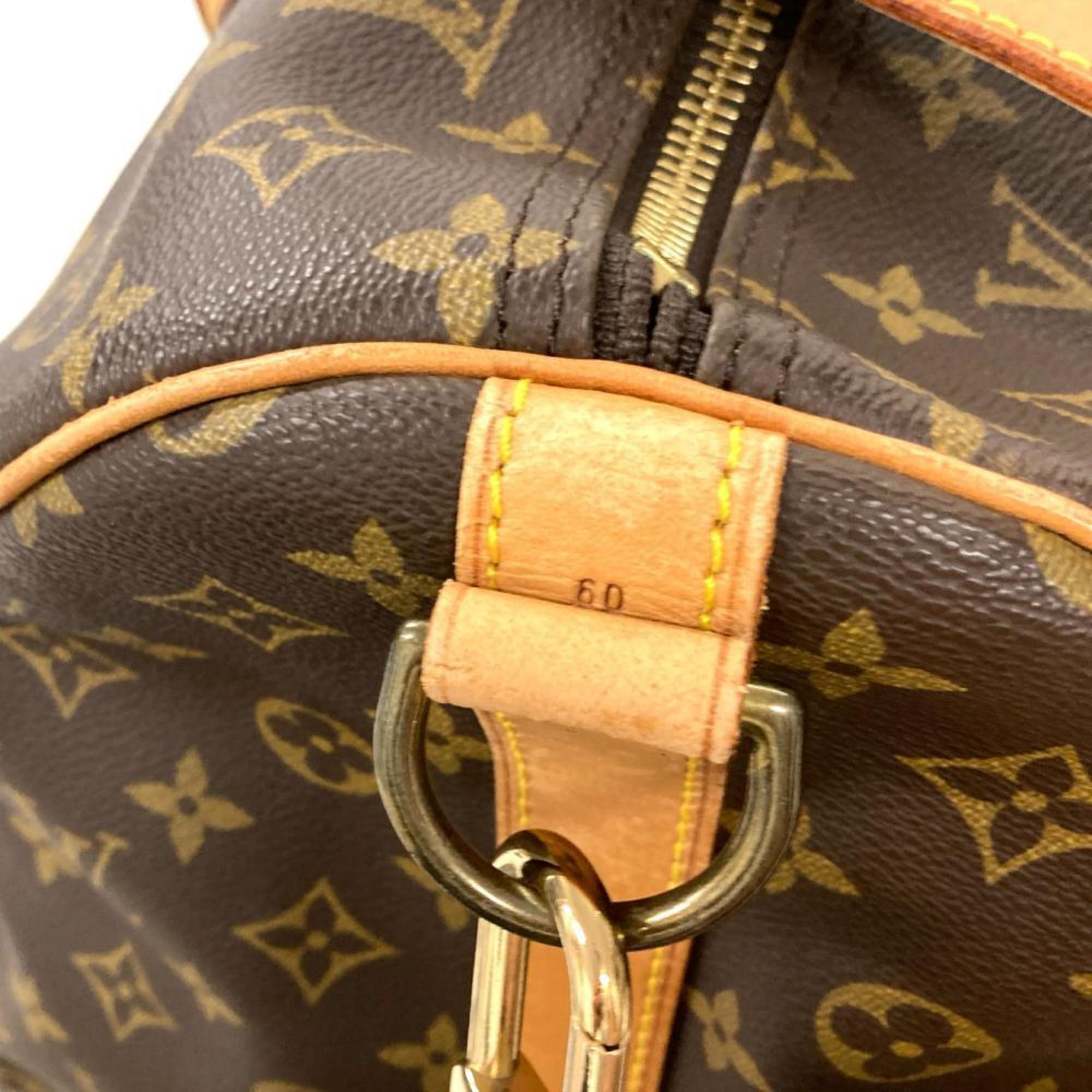 Louis Vuitton Monogram Brown Monogram Leather Boston Bag