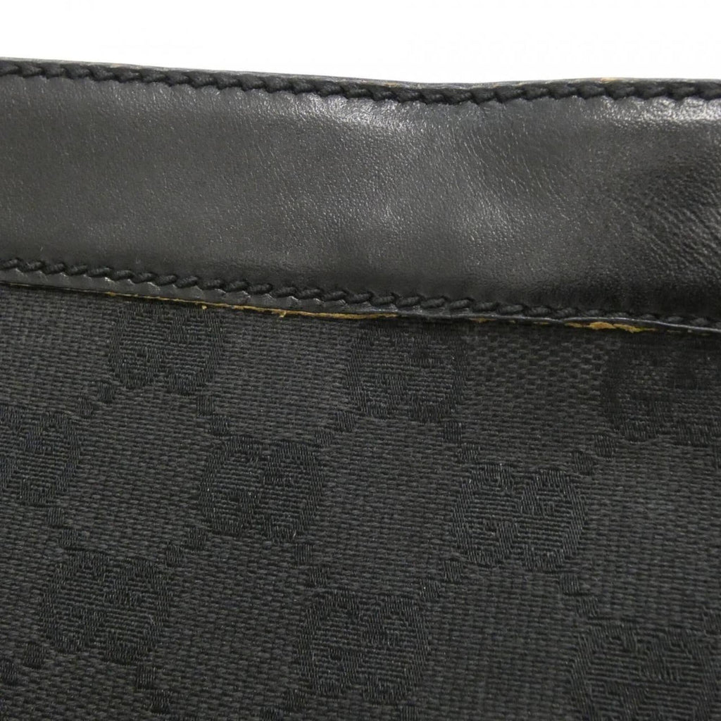 Gucci Gg Canvas Black Gg Canvas Shoulder Bag (Pre-Owned)