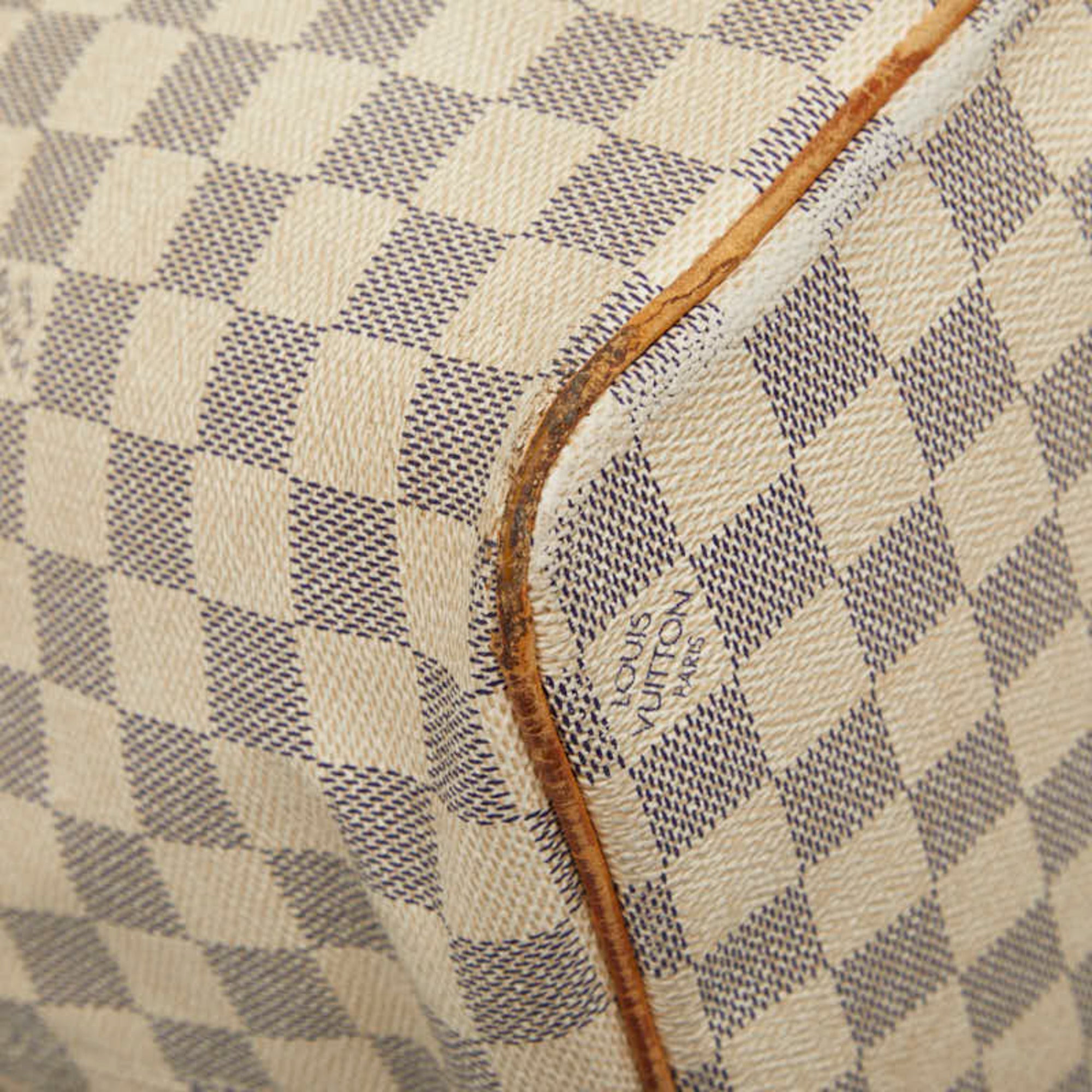 Louis Vuitton White Pvc Leather Tote Bag