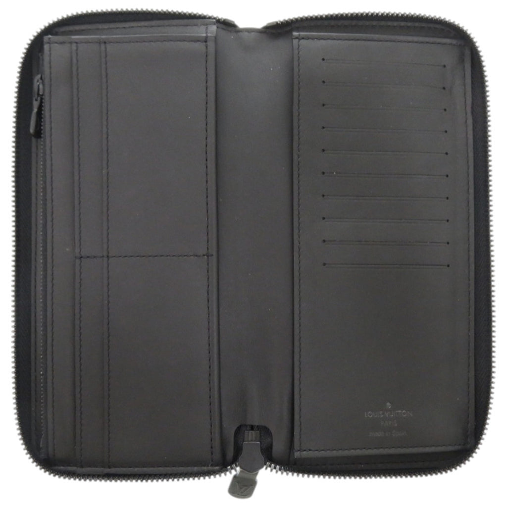 Louis Vuitton Black Leather Long Wallet