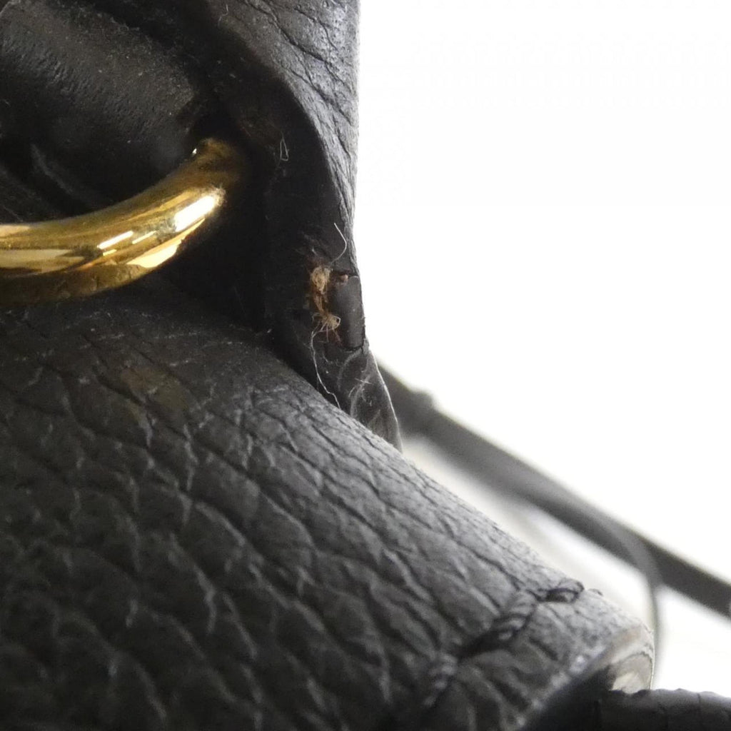 Louis Vuitton Black Leather Backpack