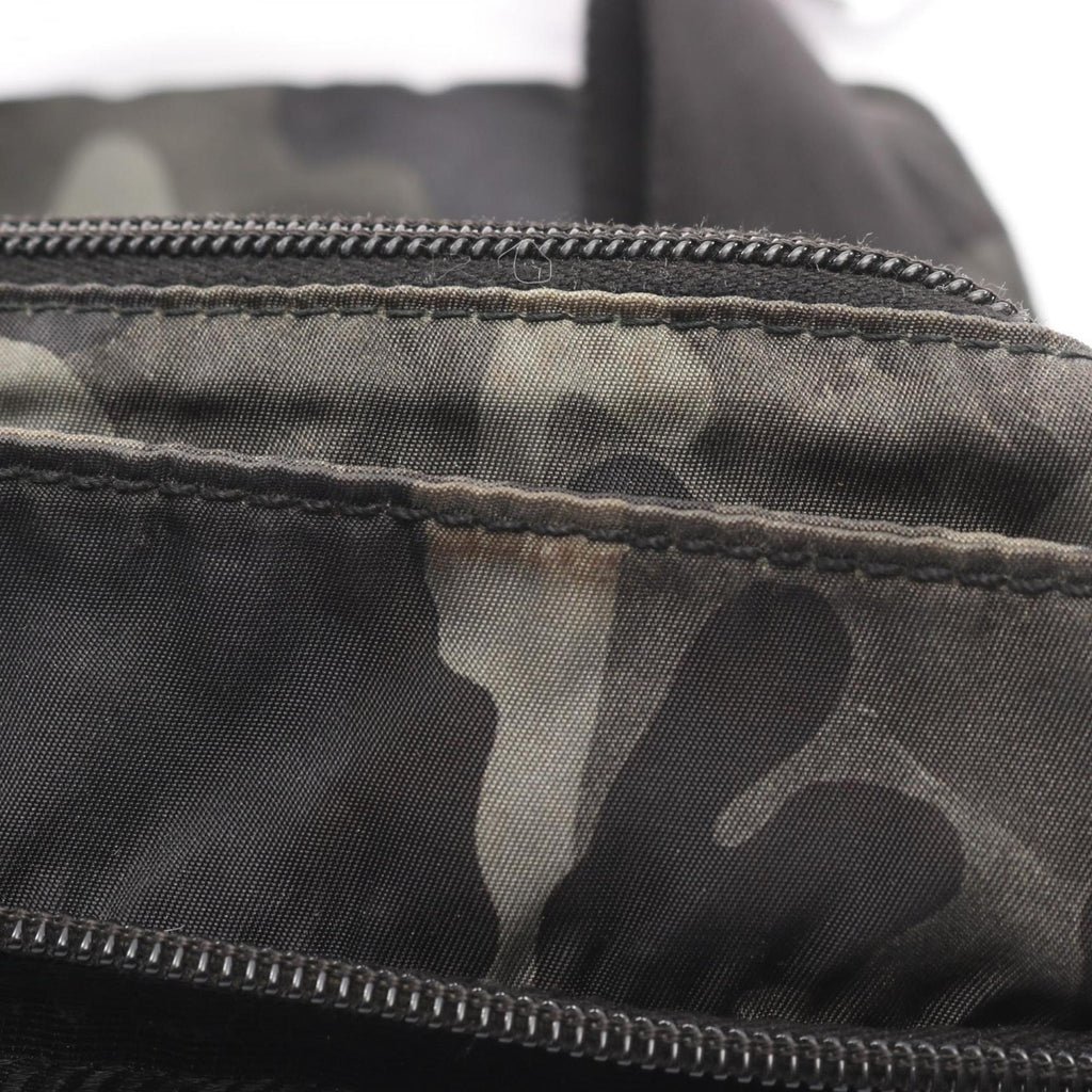 Prada Green Multi-Color Nylon Shoulder Bag