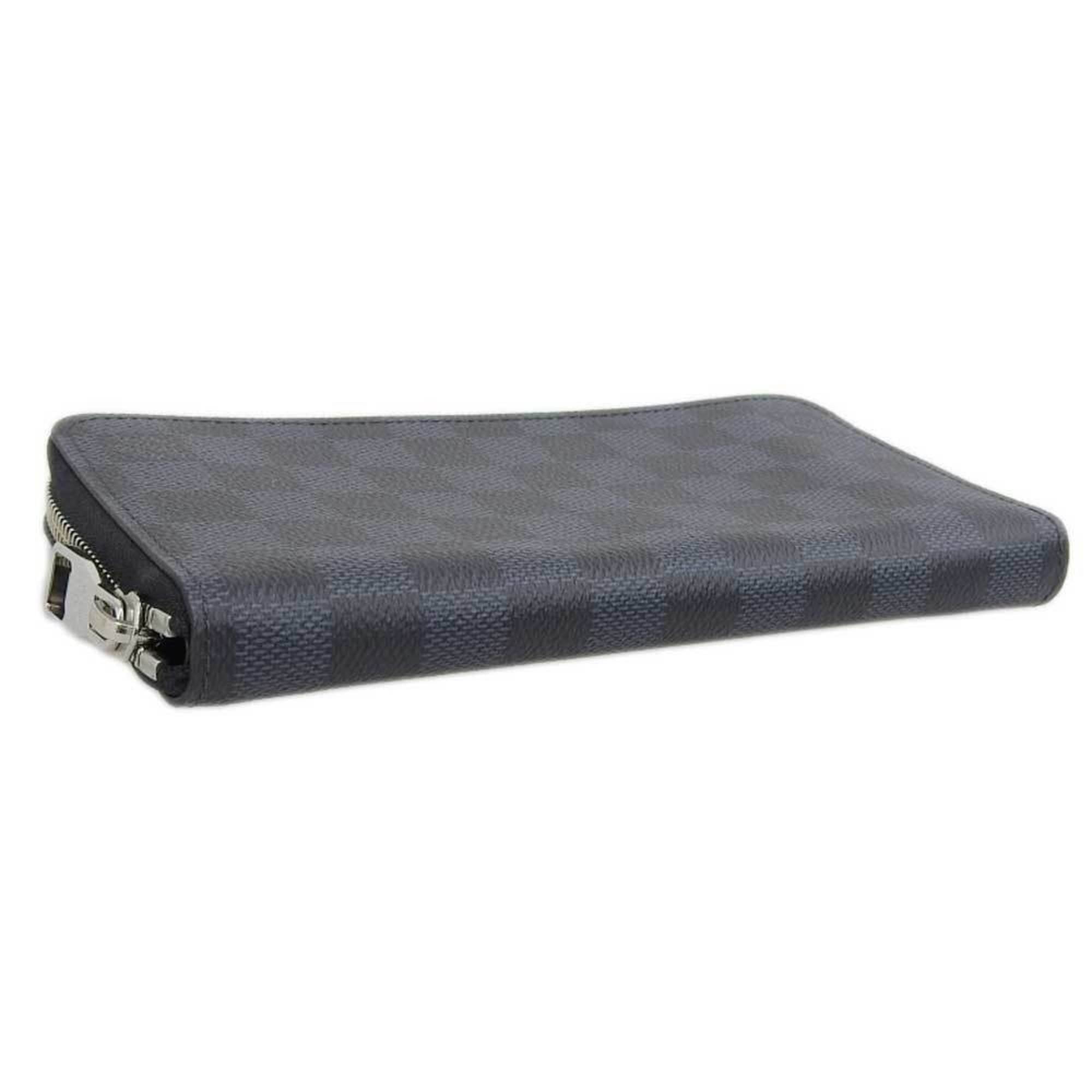 Louis Vuitton Damier Cobalt Zippy Wallet Vertical Round Zipper