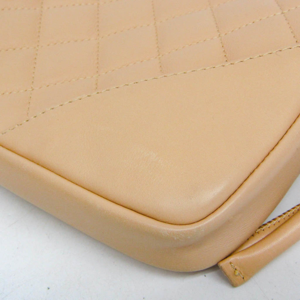 Chanel Ligne Cambon Light Beige Leather Handbag