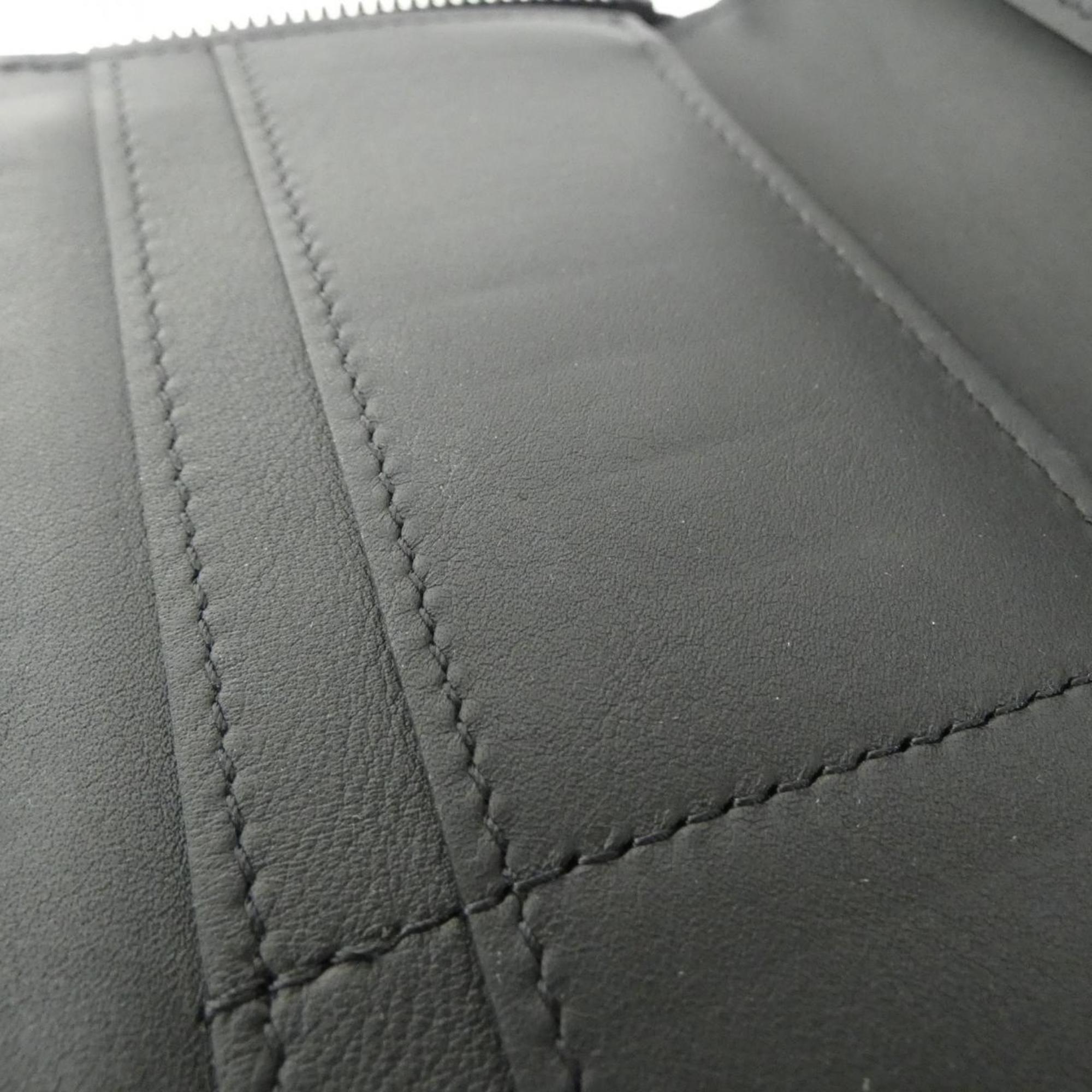 Louis Vuitton Black Leather Long Wallet