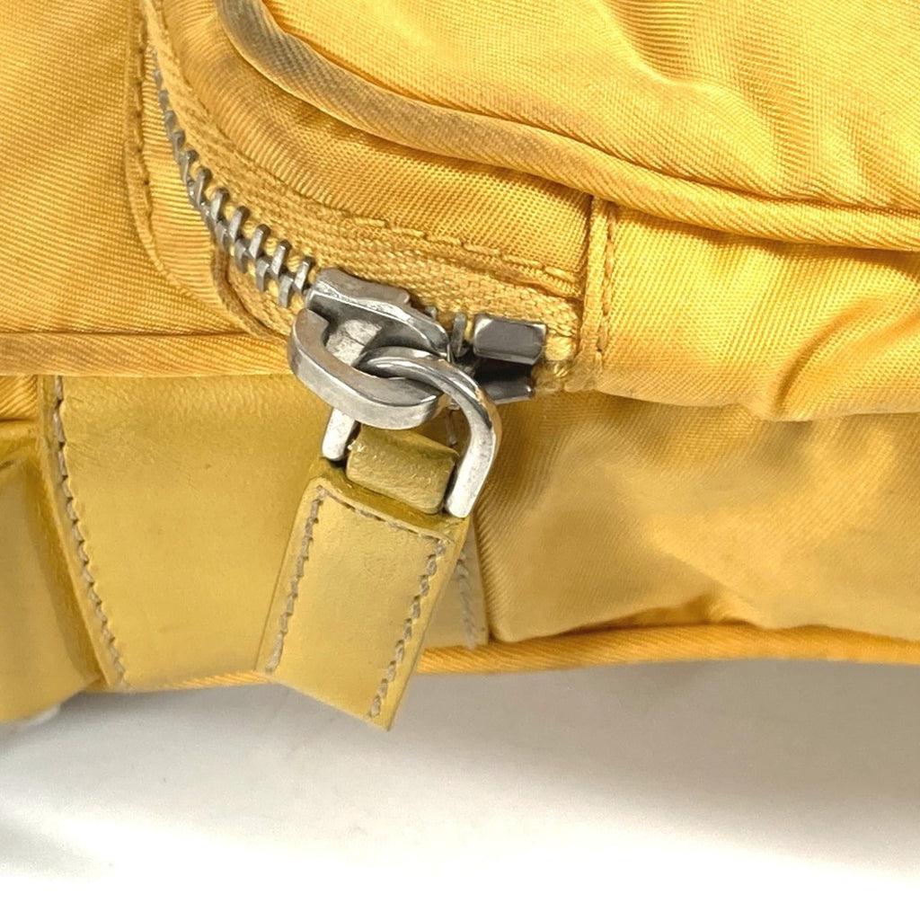 Prada Yellow Nylon Pochette Shoulder Bag