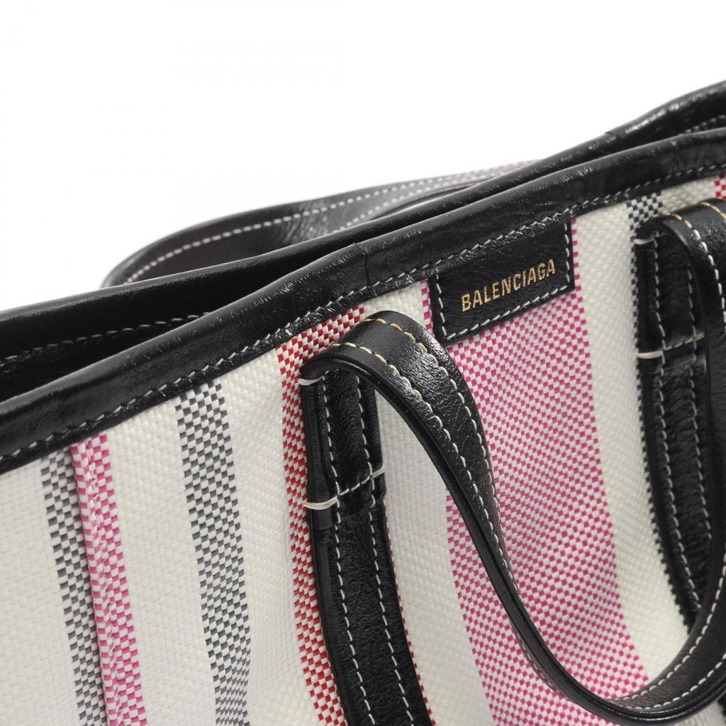 Balenciaga Multi-Color White Canvas Hand