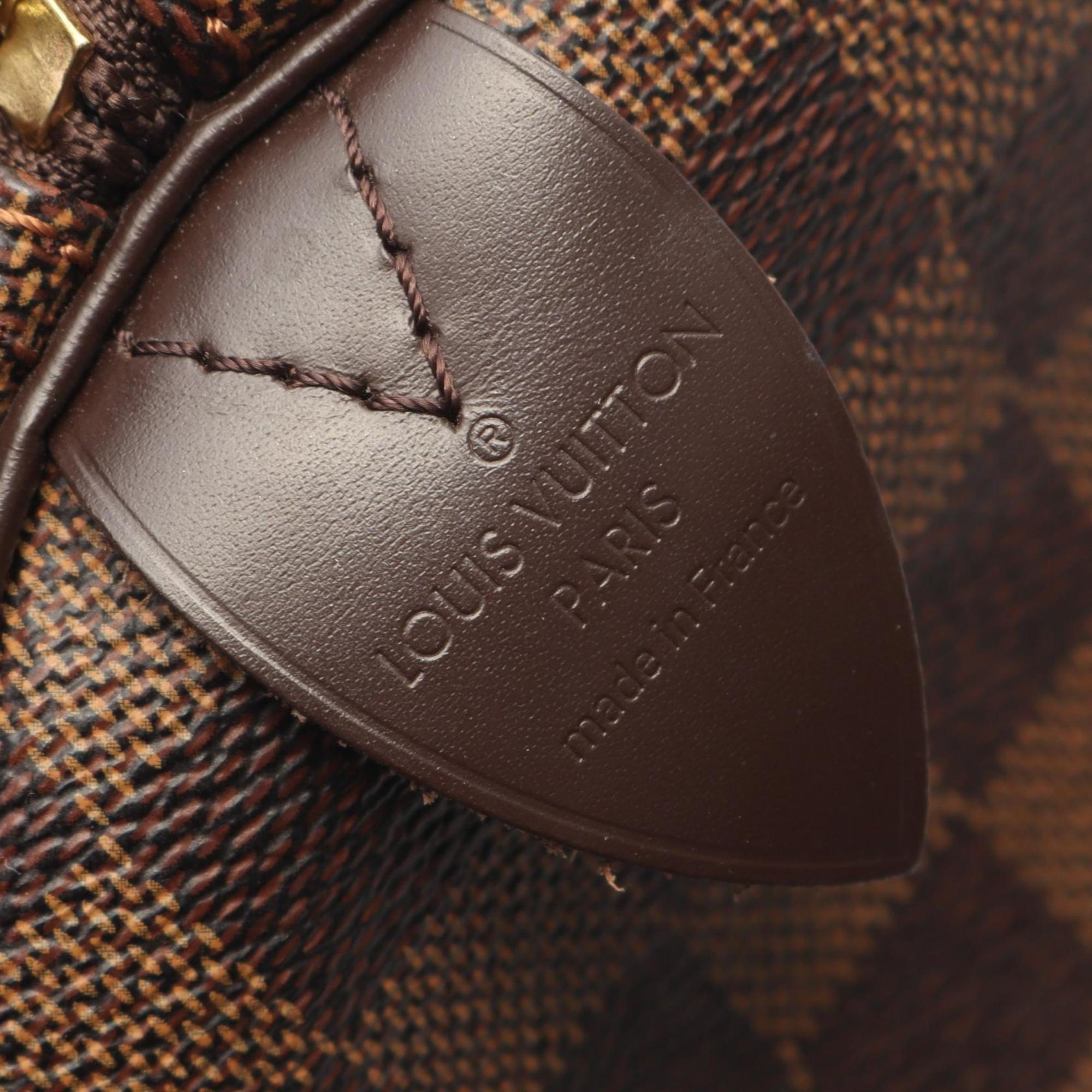 Louis Vuitton Brown Ebene Coated Canvas Leather Handbag