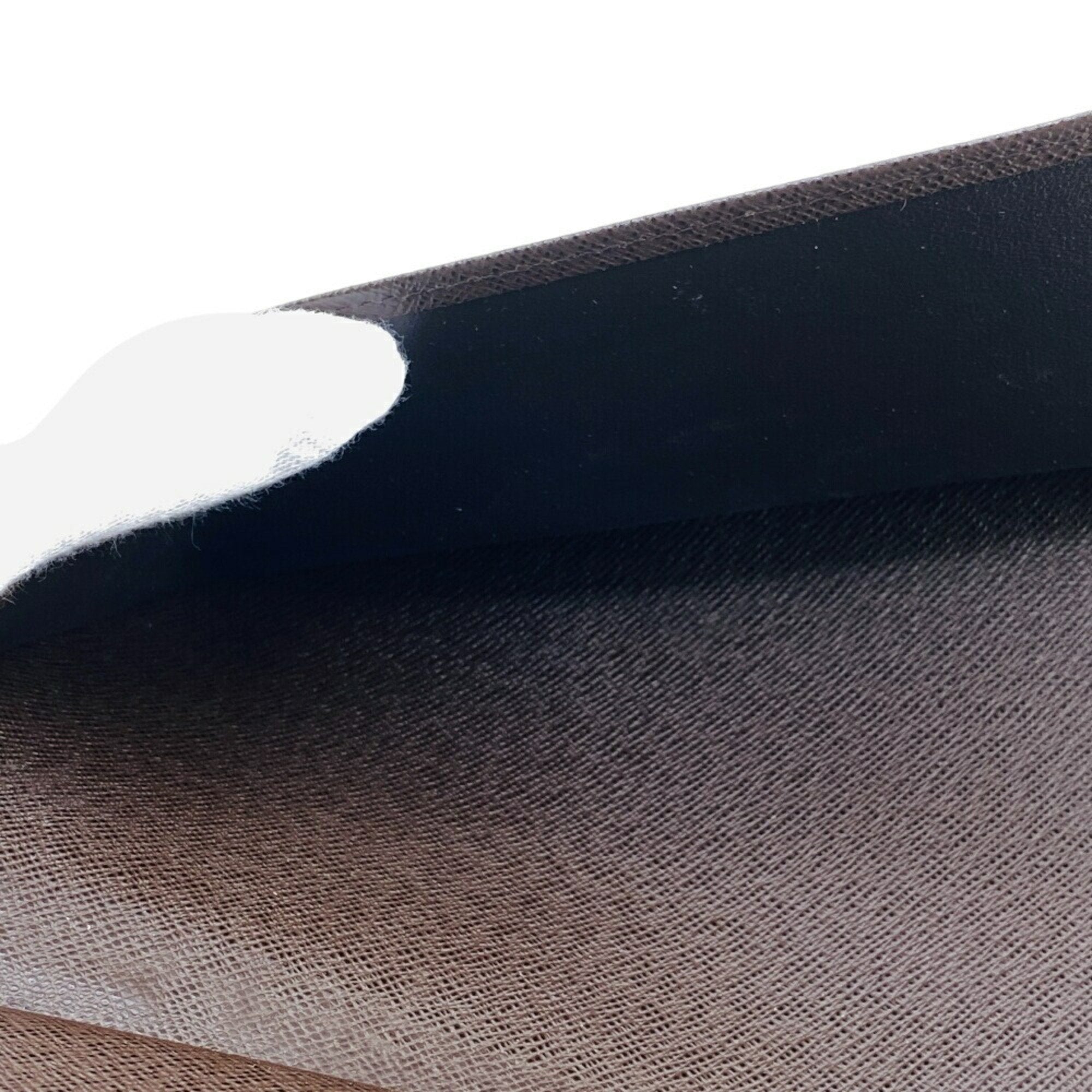 Louis Vuitton Brown Leather Long Wallet