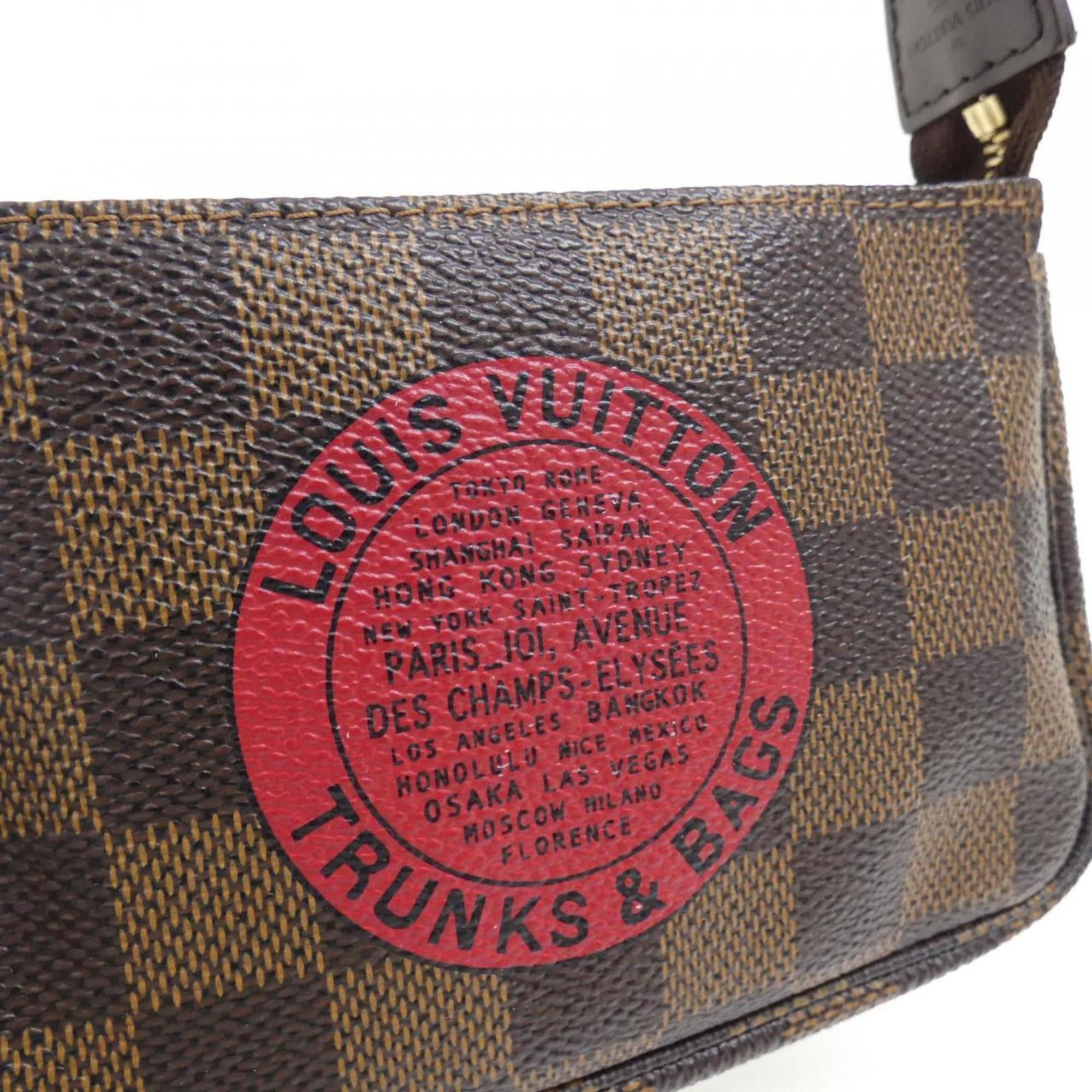 Louis Vuitton Damier Canvas Ebene Coated Canvas Pochette Pouch