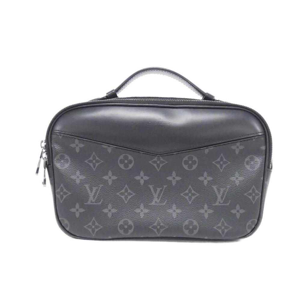 Louis Vuitton Black Coated Canvas Shoulder Bag