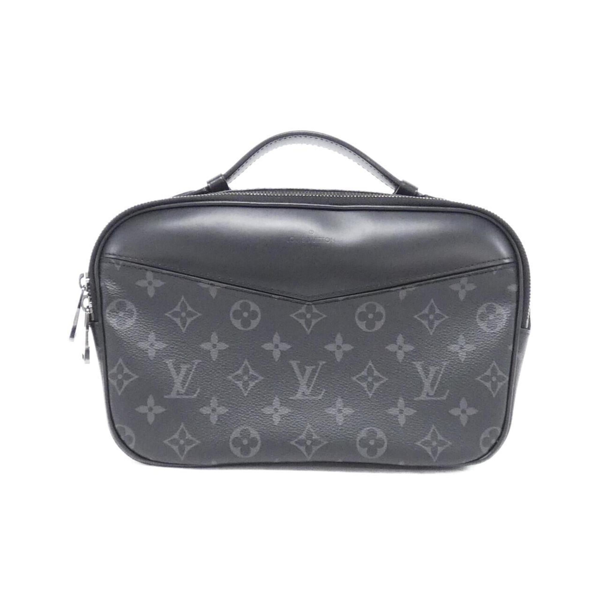 Louis Vuitton Black Coated Canvas Shoulder Bag