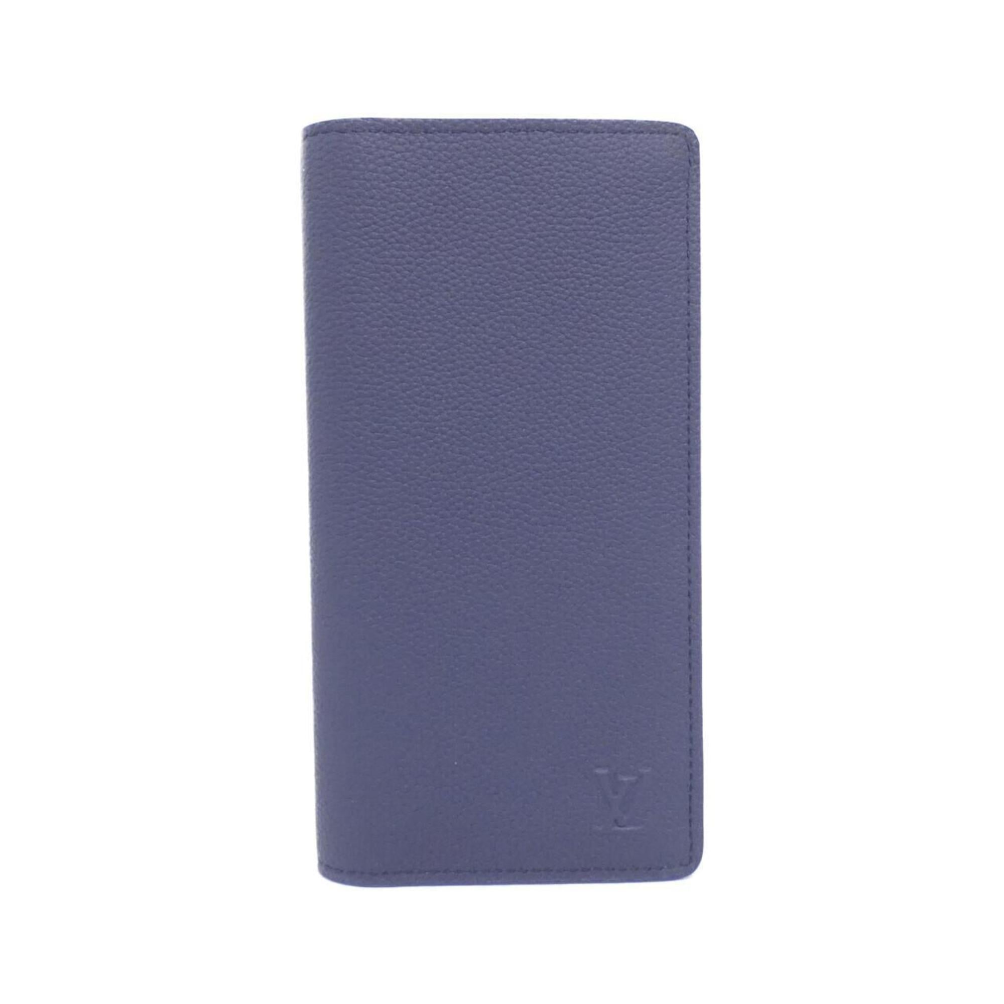 Louis Vuitton Navy Leather Long Wallet