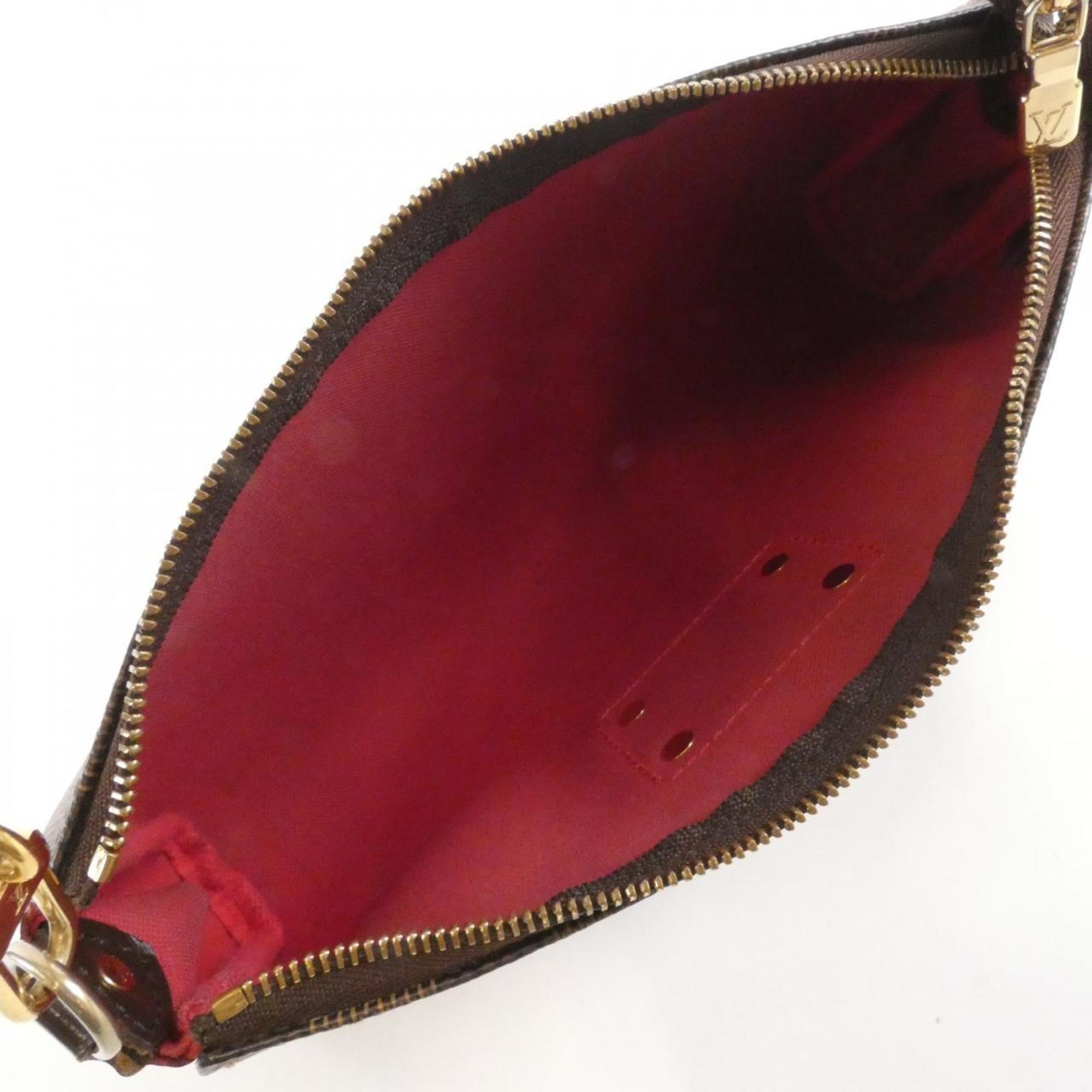 Louis Vuitton Brown Coated Canvas Shoulder Bag
