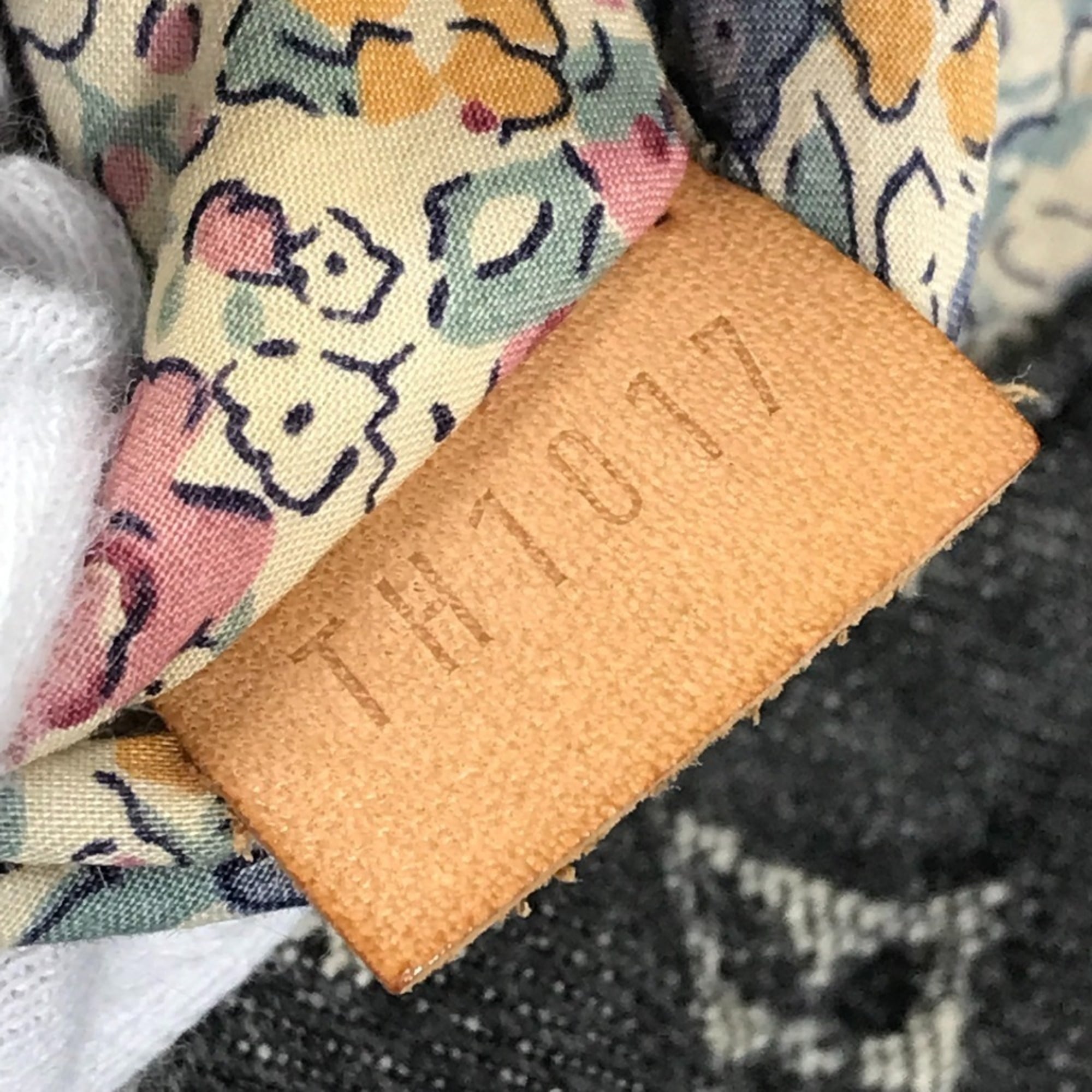 Louis Vuitton Black Gray Monogram Denim Shoulder Bag
