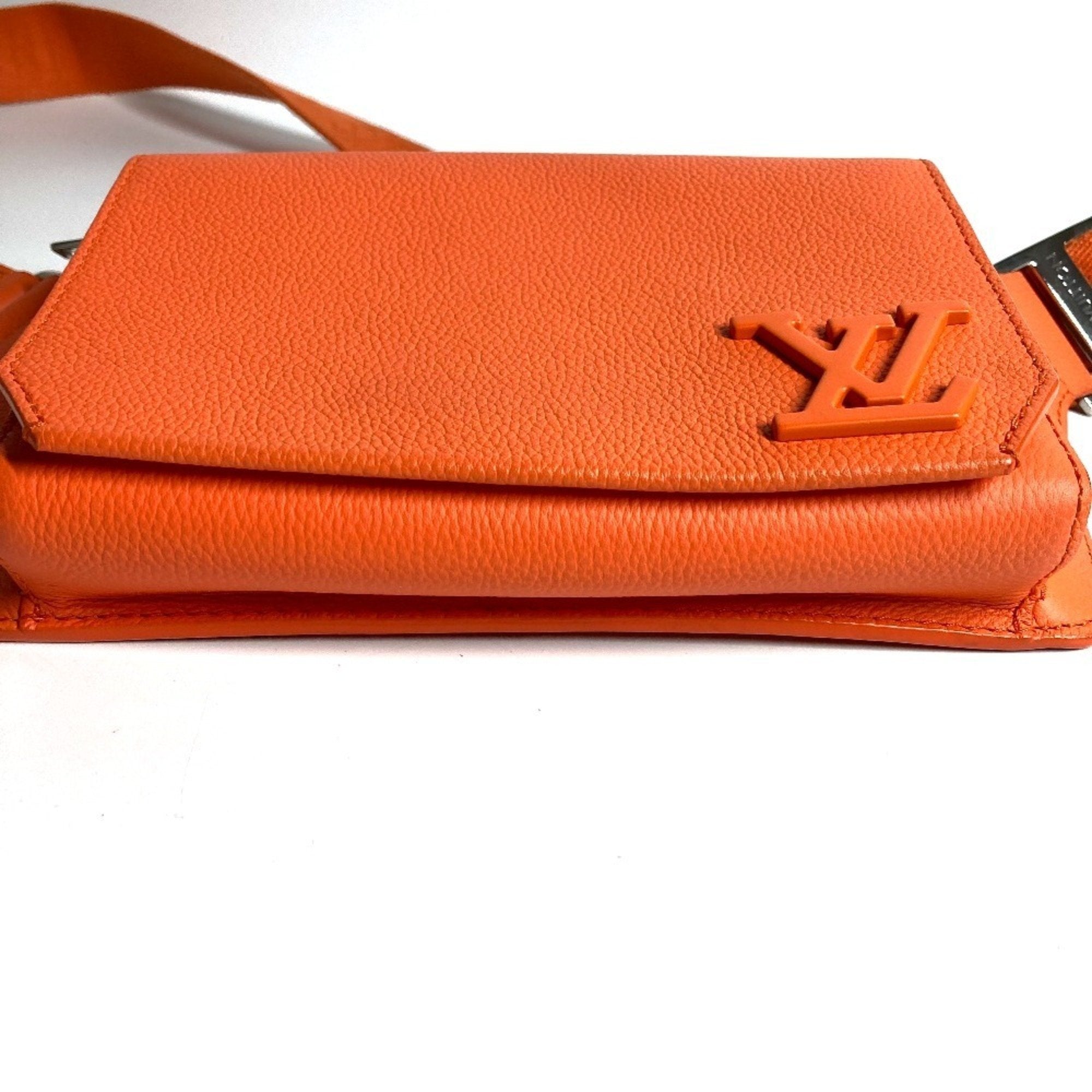Louis Vuitton Orange Leather Fanny Pack Shoulder Bag