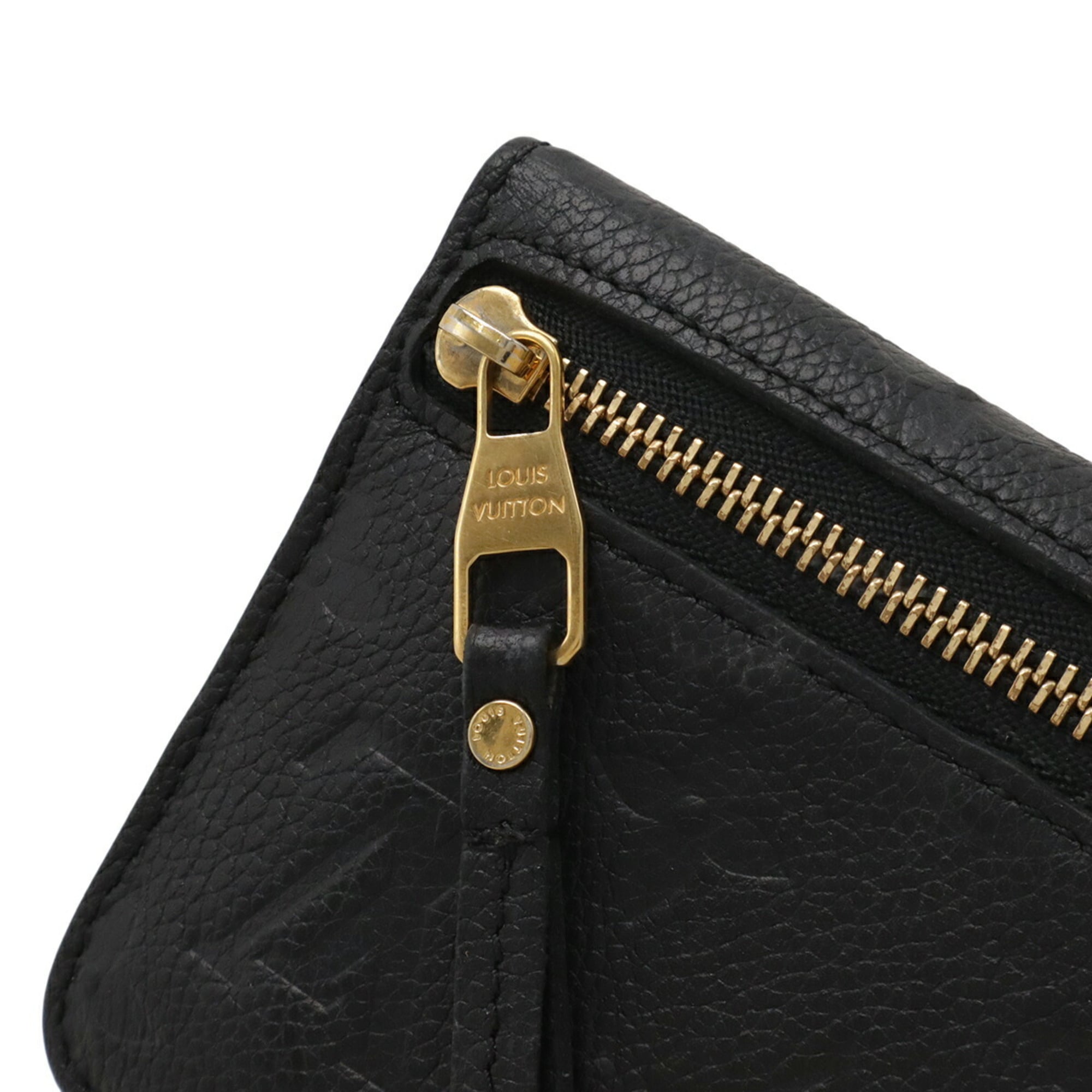 Louis Vuitton Black Noir Monogram Empreinte Leather Coin Purse/Coin Case