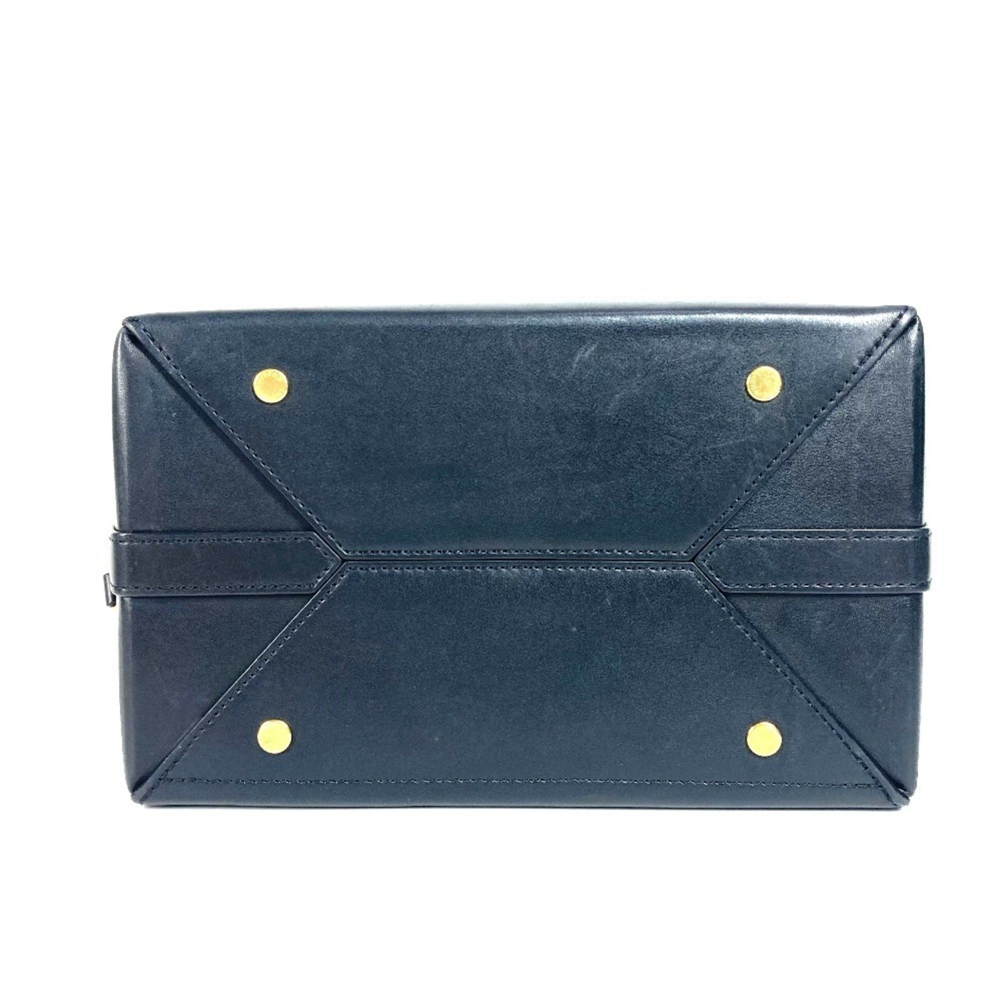 Louis Vuitton Black Leather Handbag Shoulder Bag