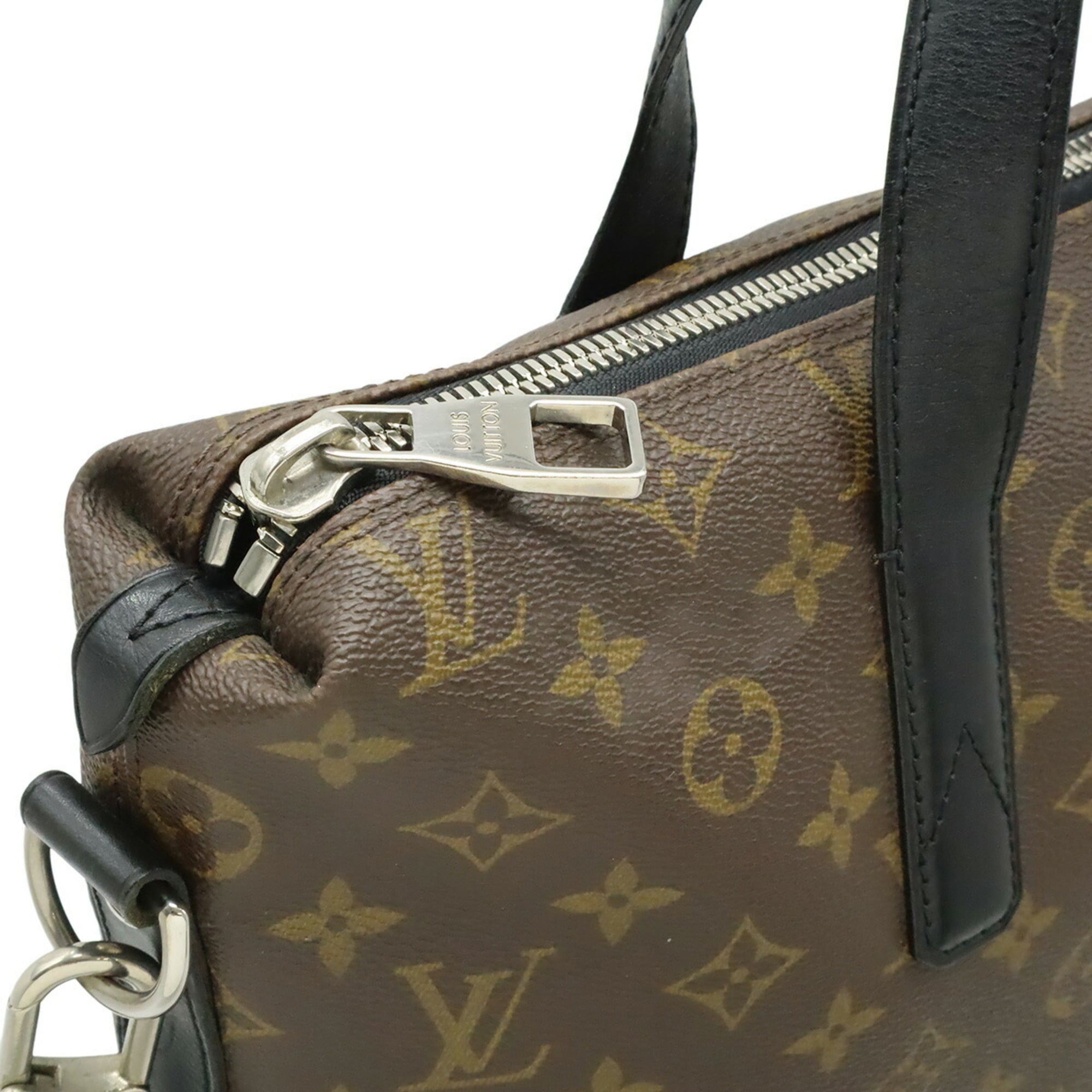 Louis Vuitton Black Brown Monogram Monogram Shoulder Bag Tote Bag