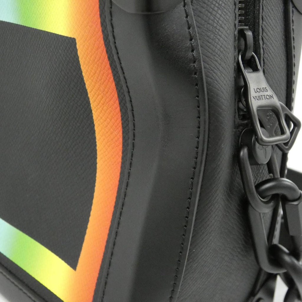 Louis Vuitton Black Leather Shoulder Bag