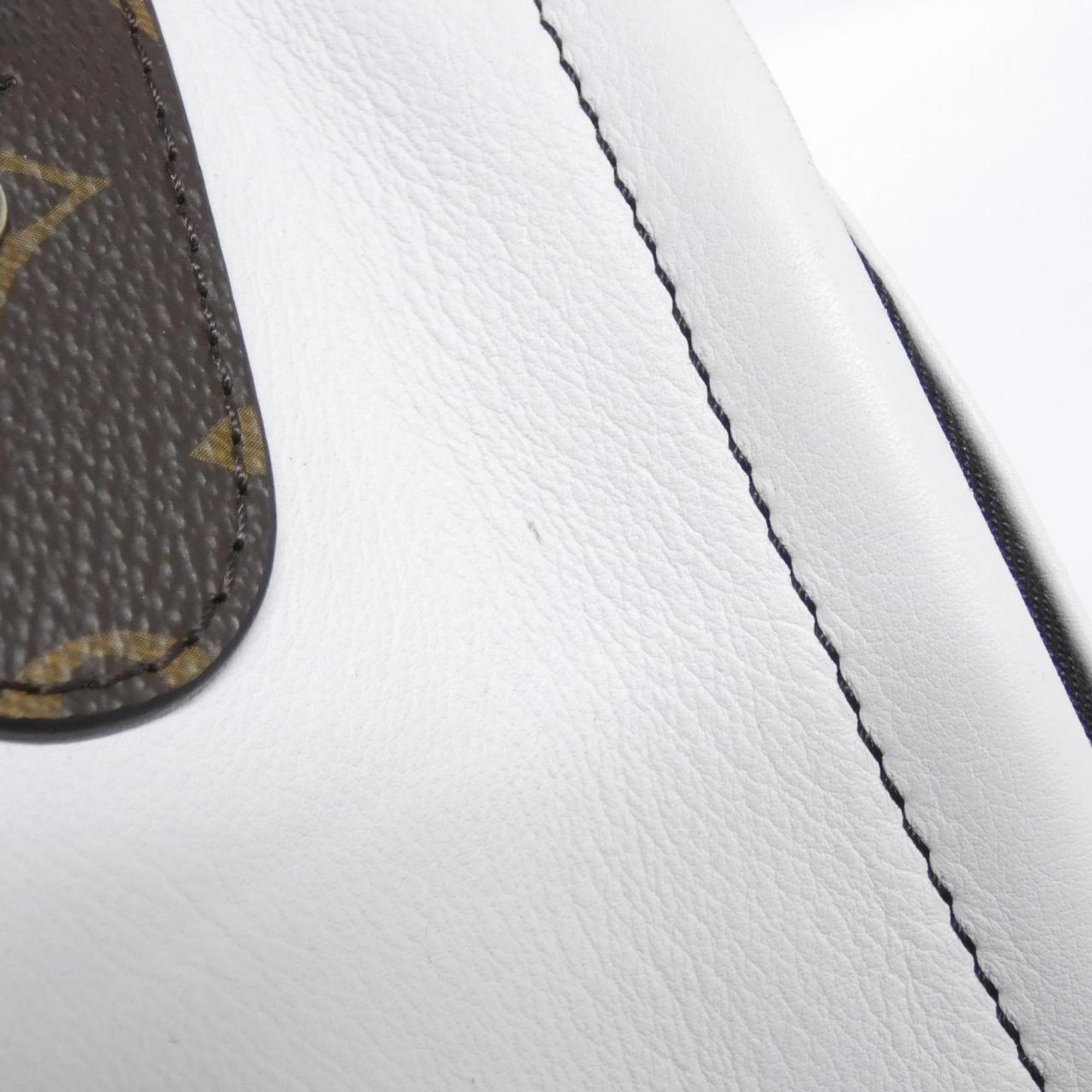 Louis Vuitton Blanc Multi-Color White Leather Backpack